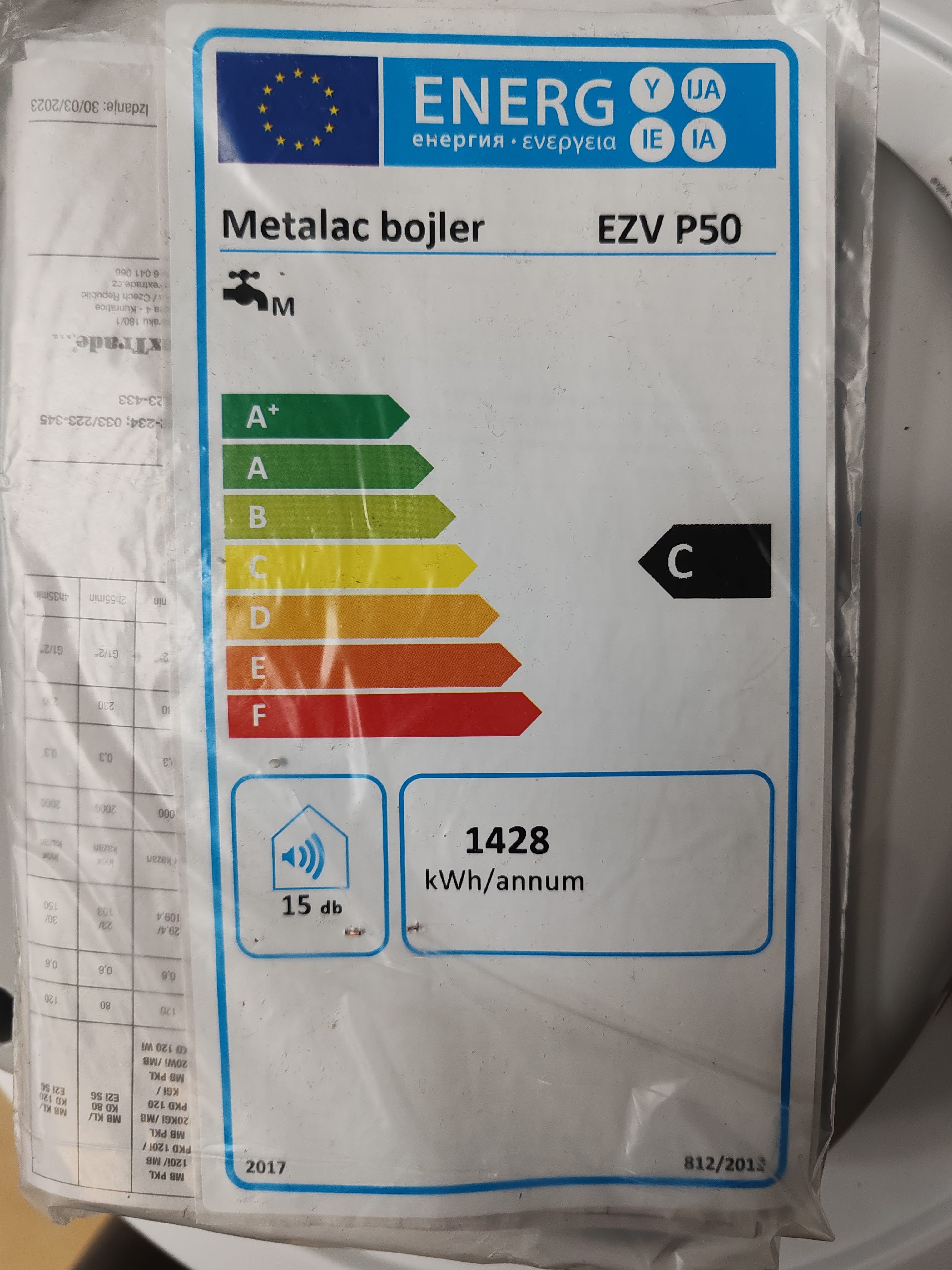 Bojler Metalac  EZV P50 , 50L.