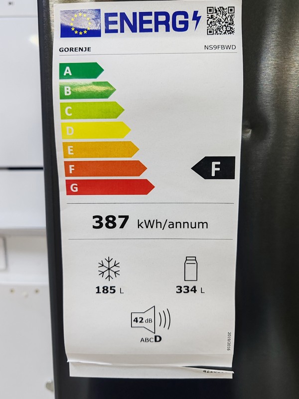 Frizider Gorenje NS9FBWD, 180cm , Side by Side