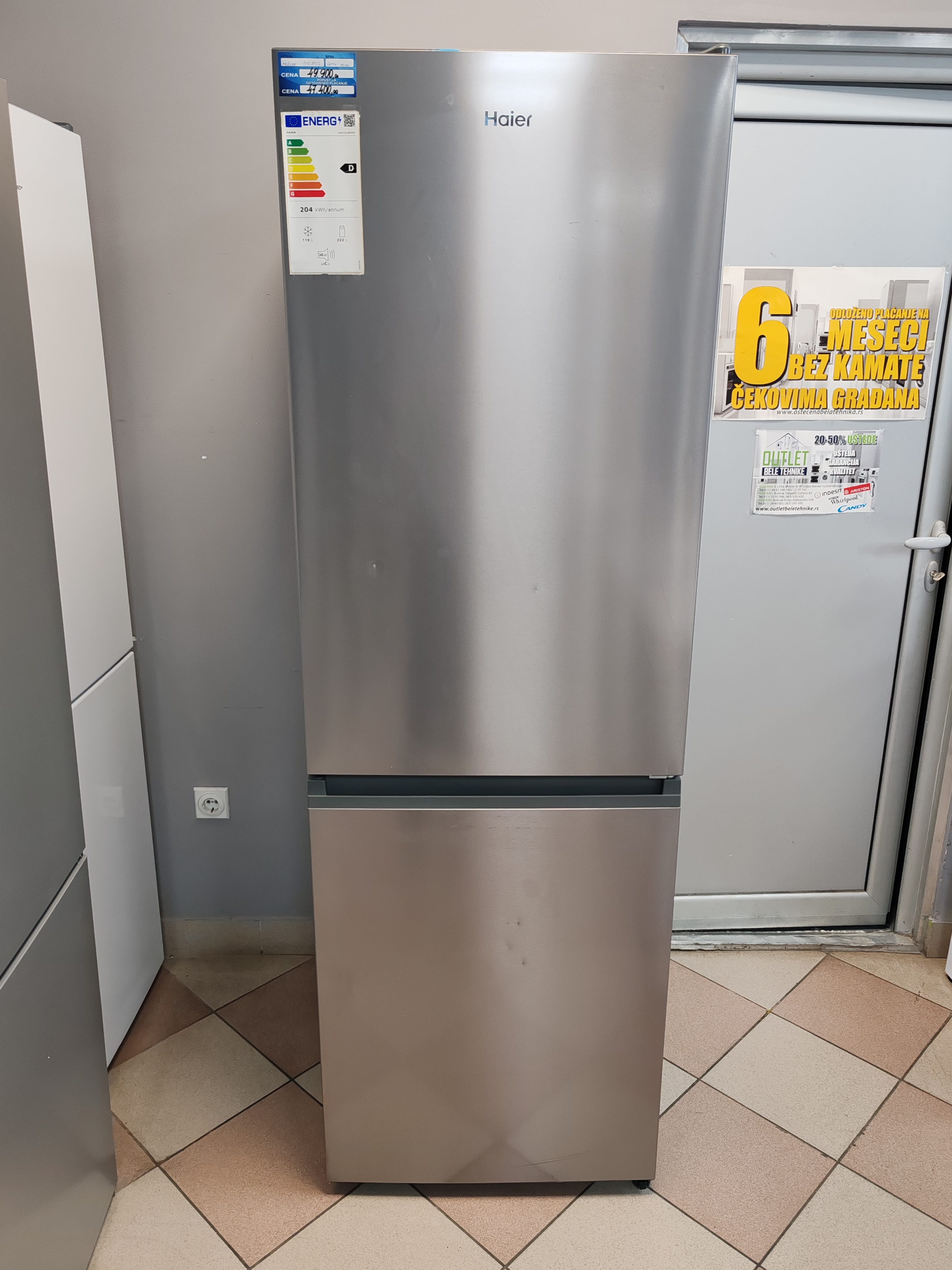 Frižider Haier HDW1618DNPK, 185 cm, No Frost