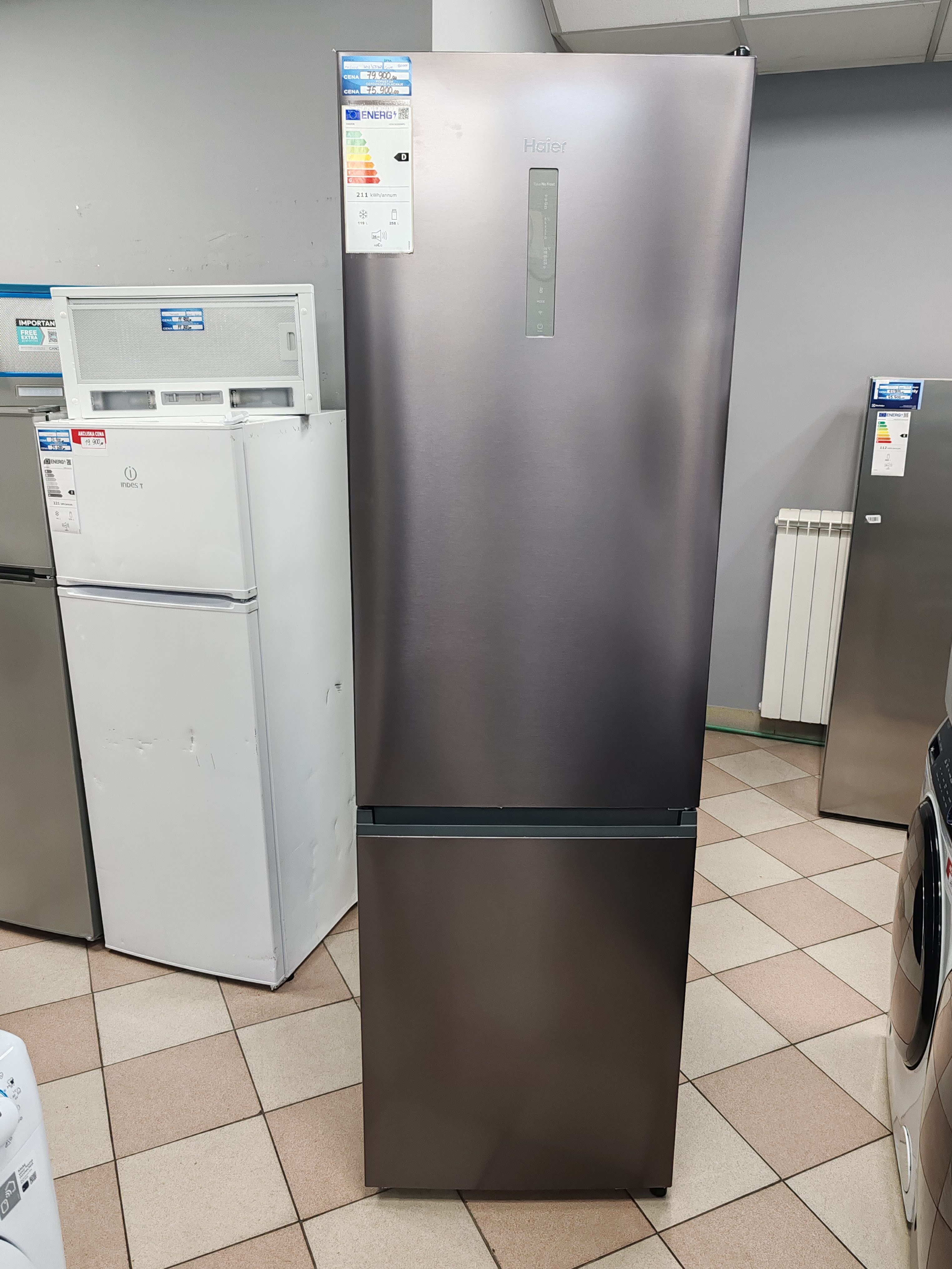 Frižider Haier HDW3620DNPD , 200 cm, No Frost