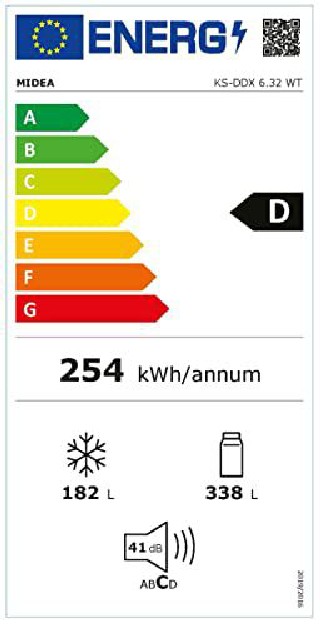 Frižider Midea KS-DDX 6.32 WT Side By Side , 177 cm.