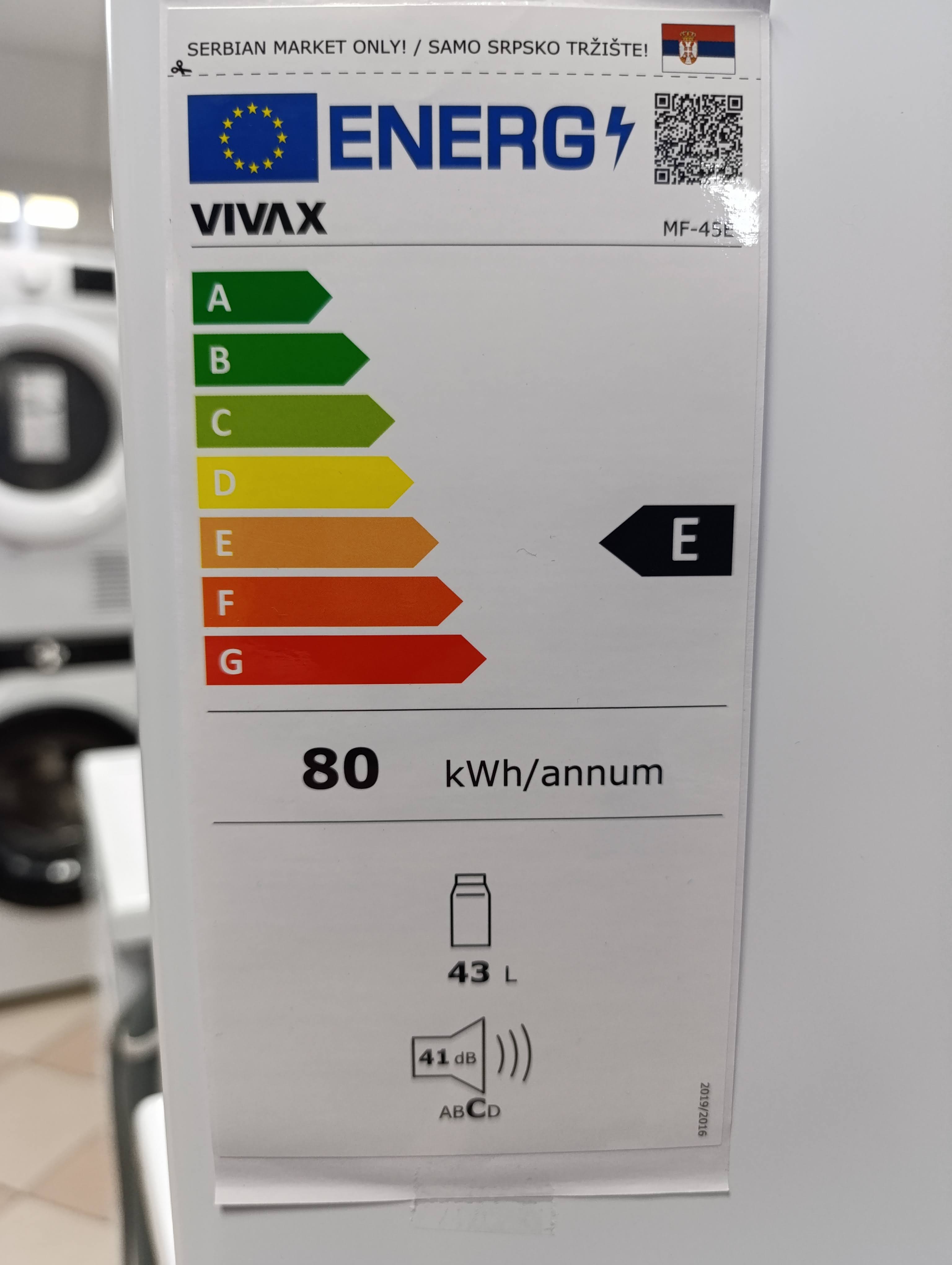 Frižider Mini Bar Vivax MF-45E