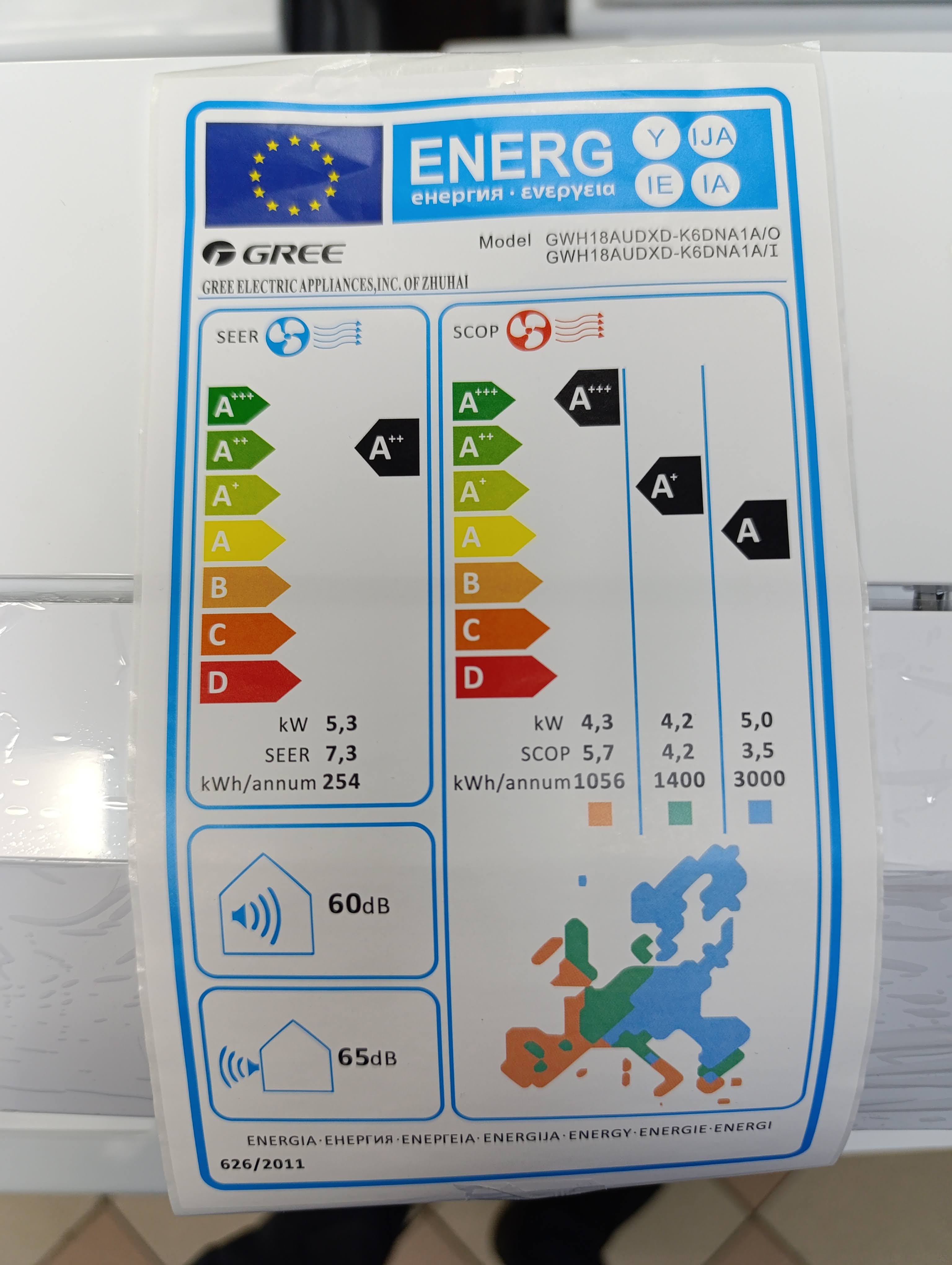 Klima Uredjaj GREE GWH18AUDXD , Inverter 