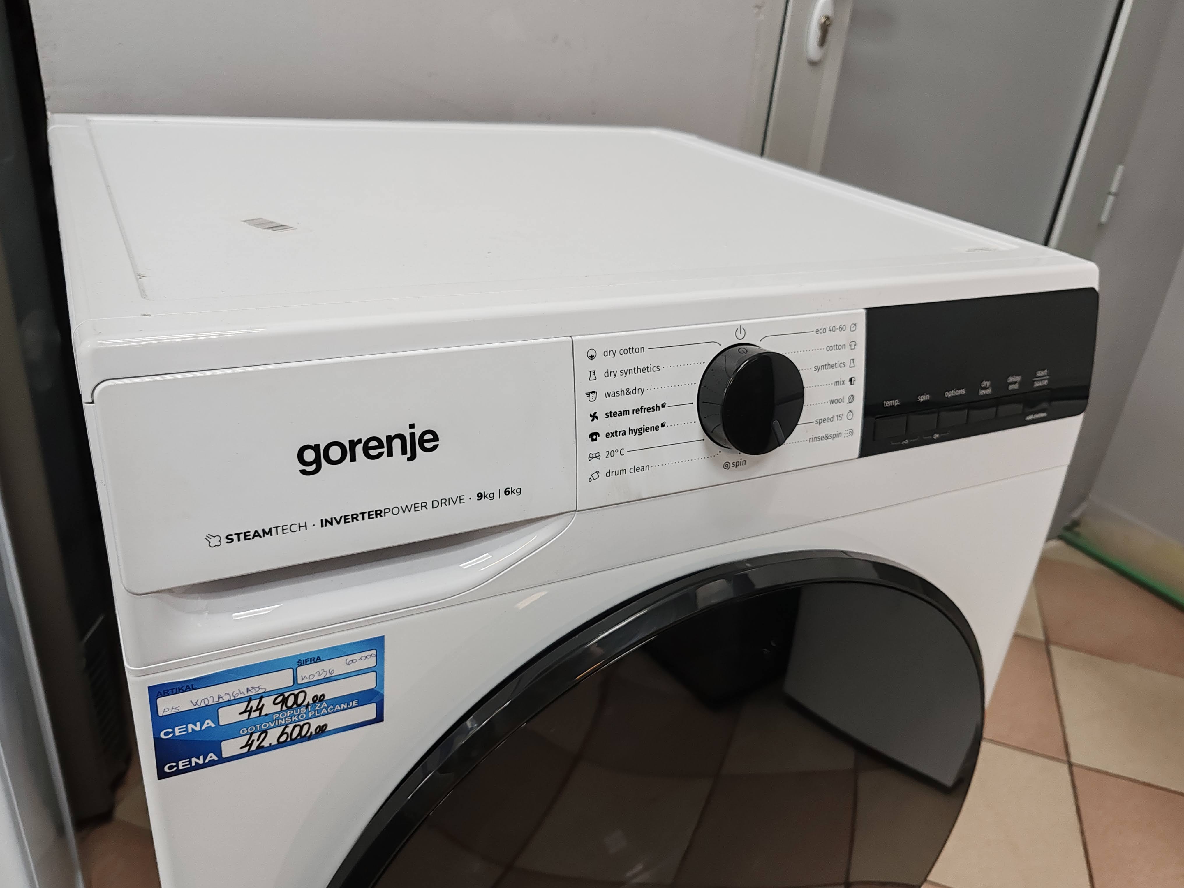 Mašina za pranje i sušenje veša Gorenje WD2A964ADS