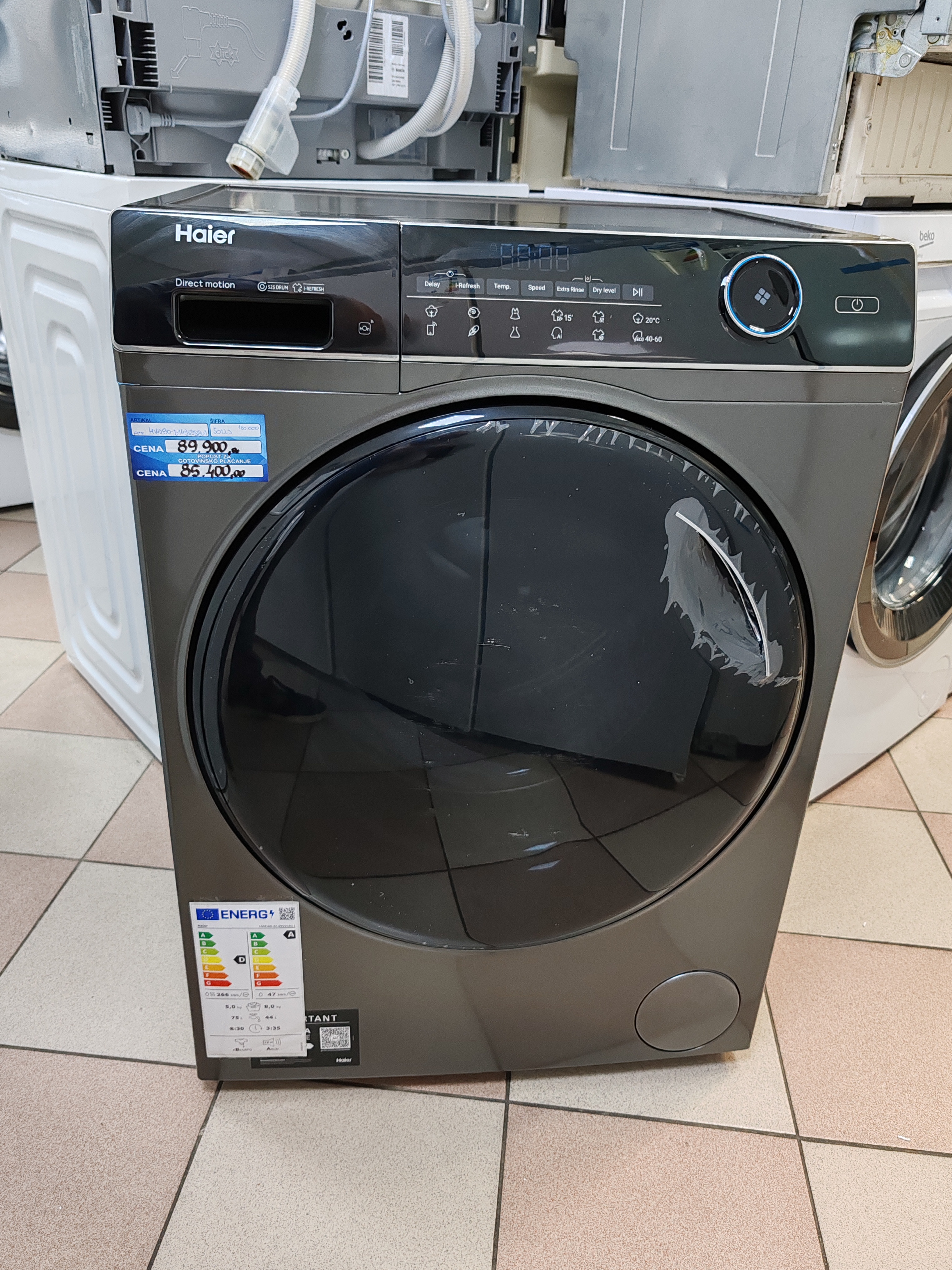 Mašina za pranje i sušenje veša Haier HWD80-B14959S8U1S