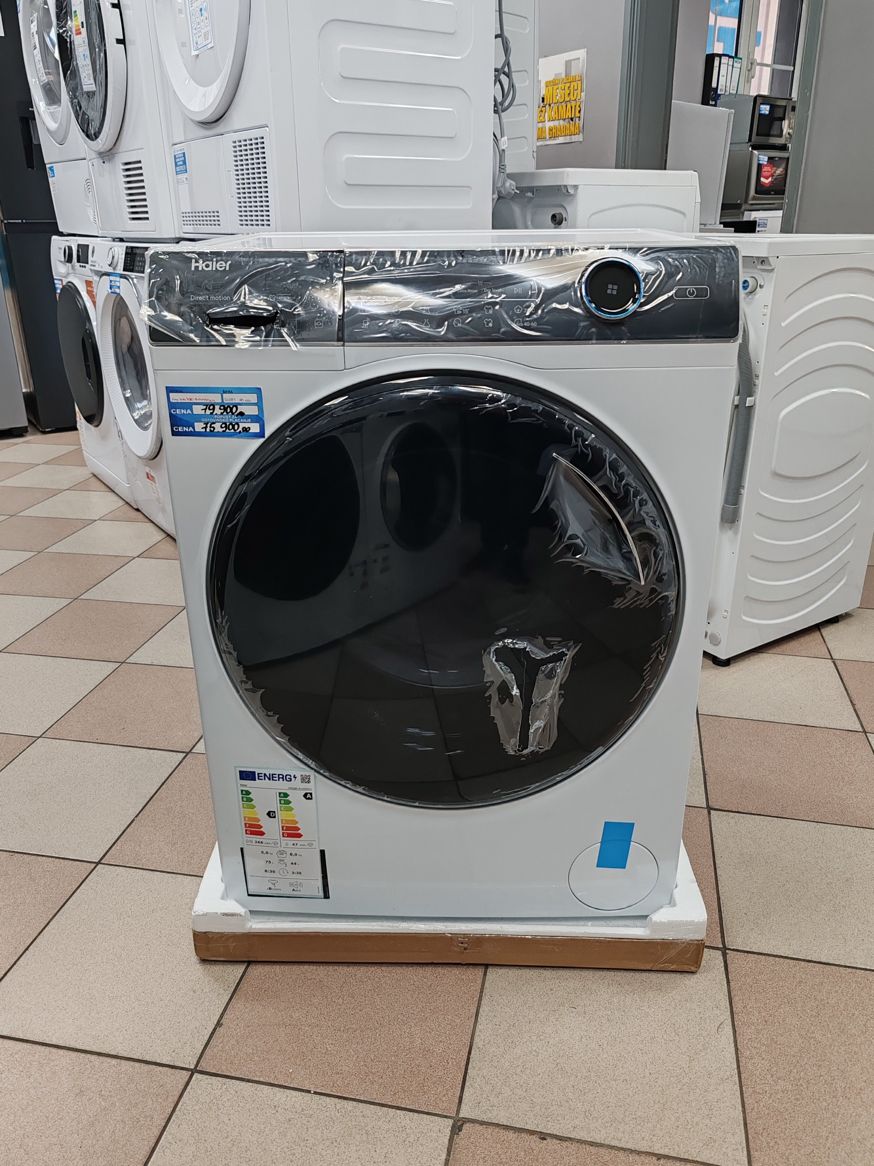 Mašina za pranje i sušenje veša Haier HWD80-B14959U1 , 8+5 kg