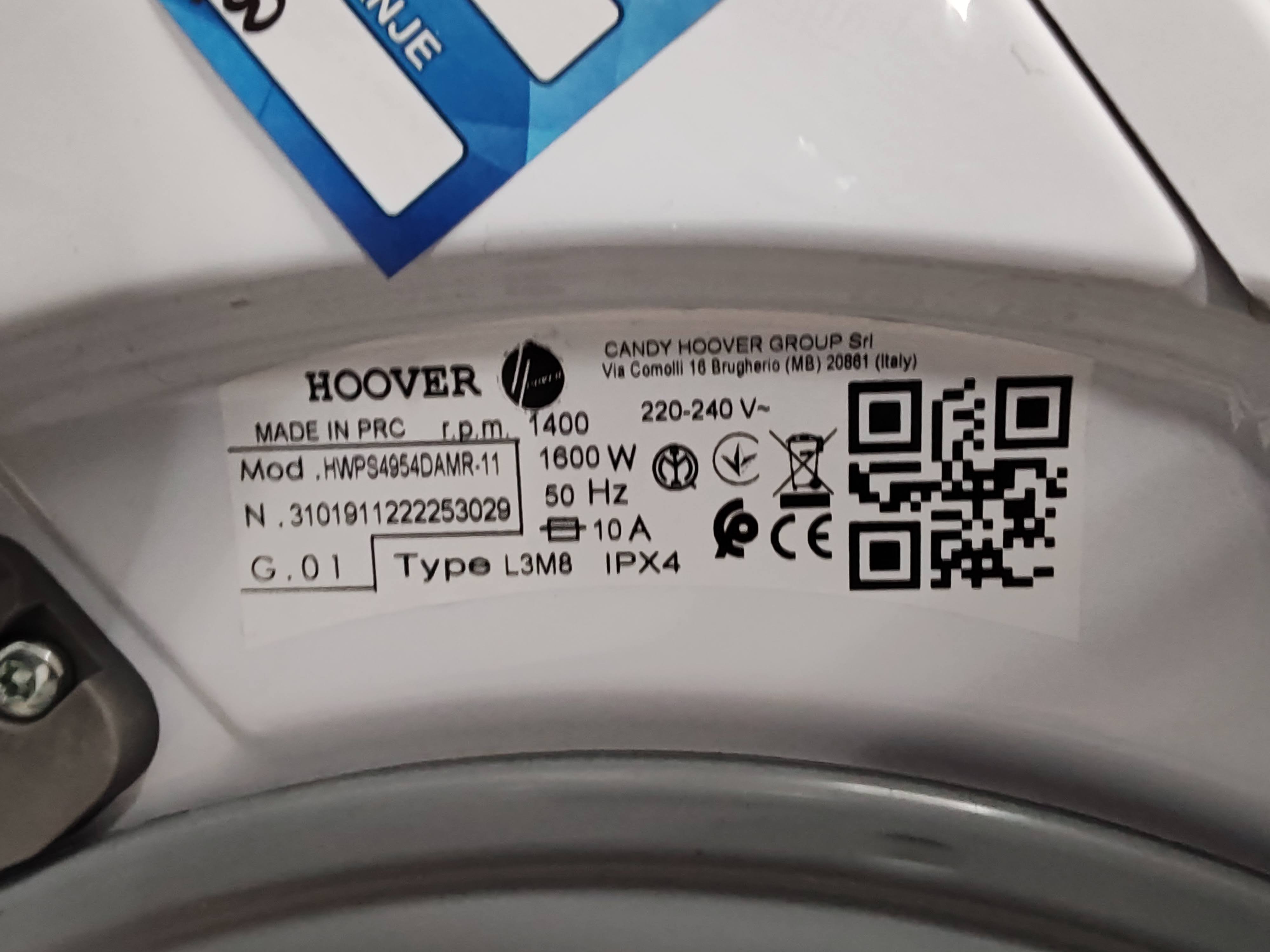 Mašina za pranje i sušenje veša Hoover HWPS4954DAMR-11