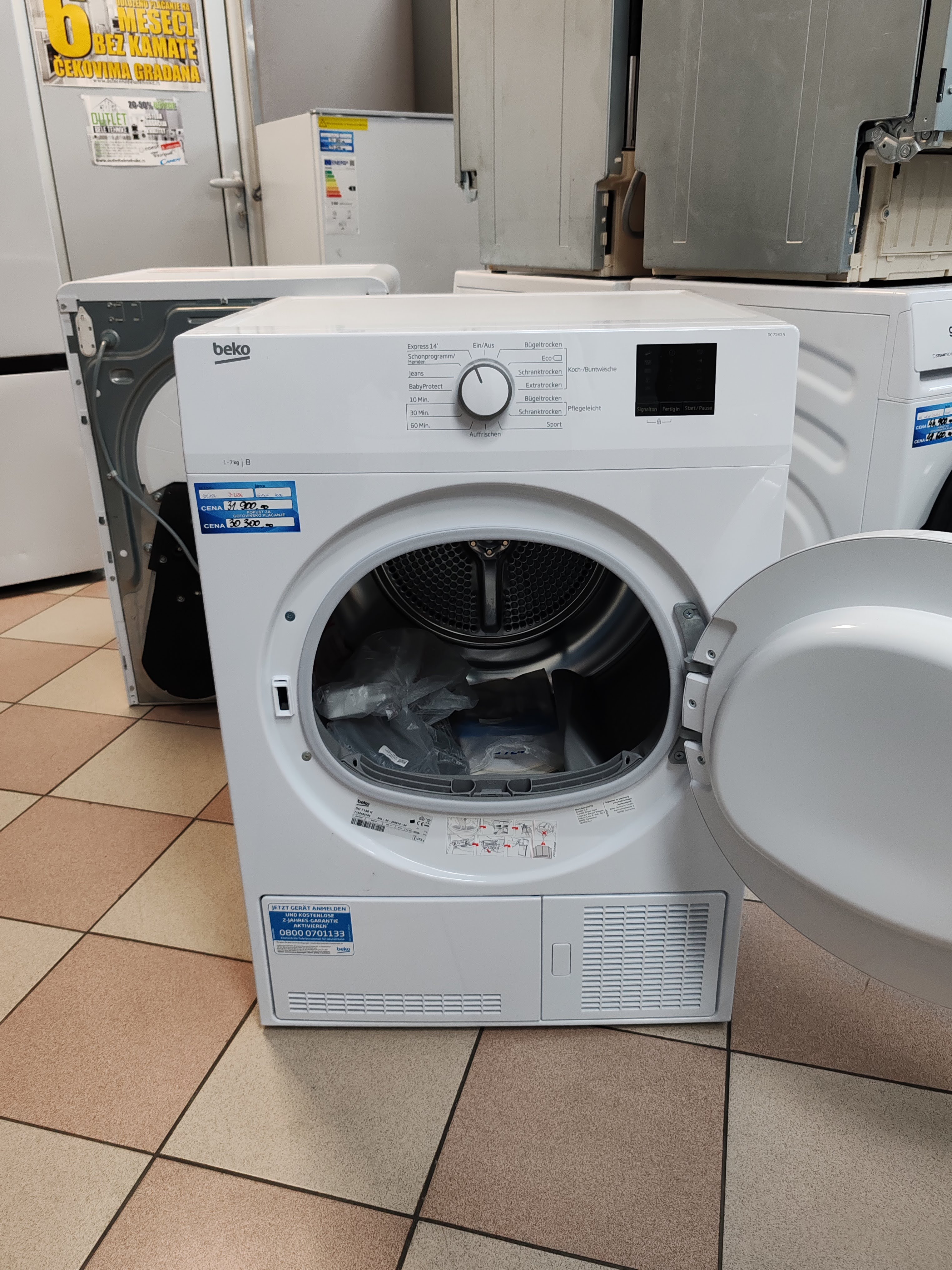 Masina za susenje vesa Beko DC 7130 N , 7 kg.