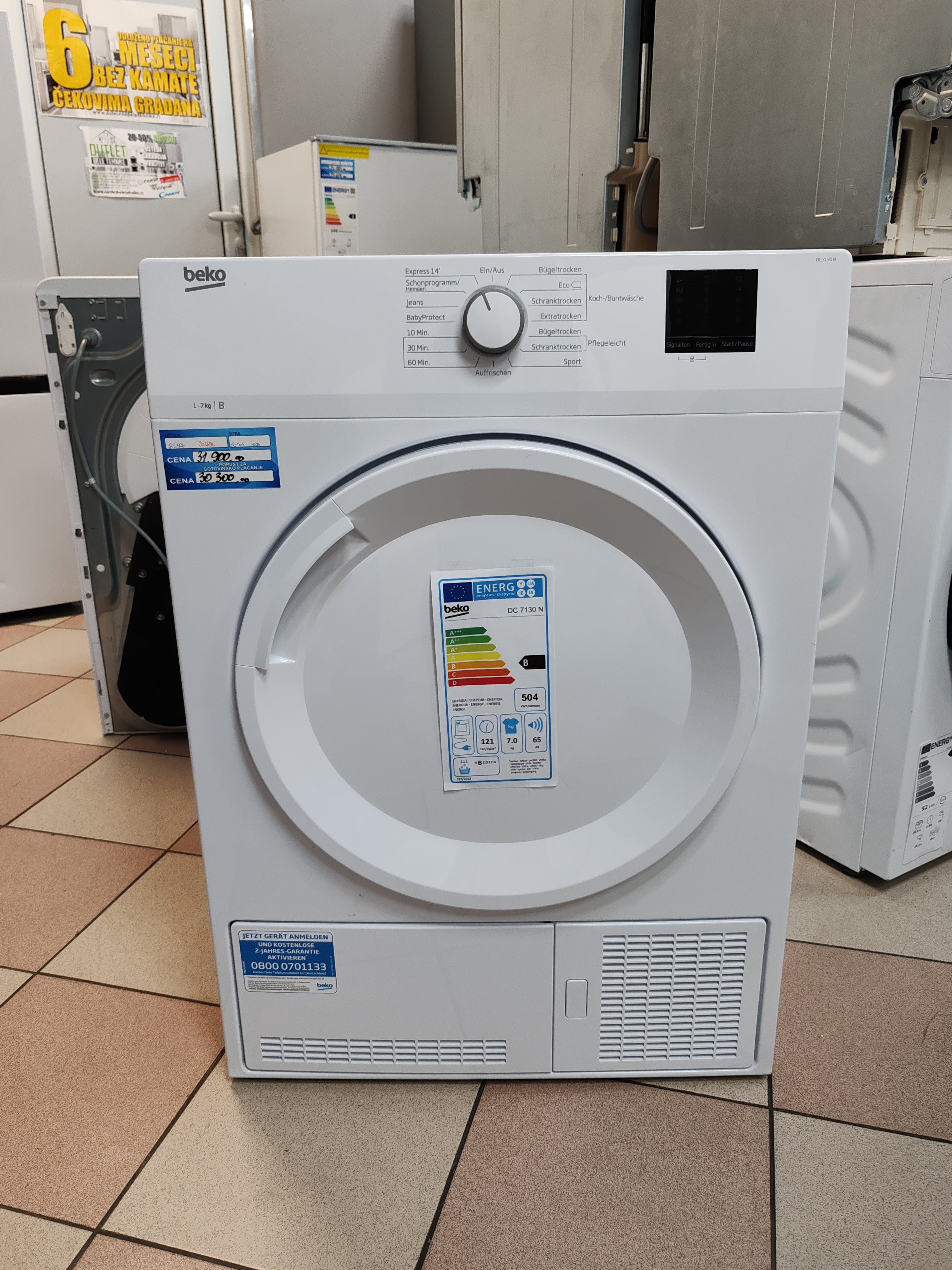 Masina za susenje vesa Beko DC 7130 N , 7 kg.