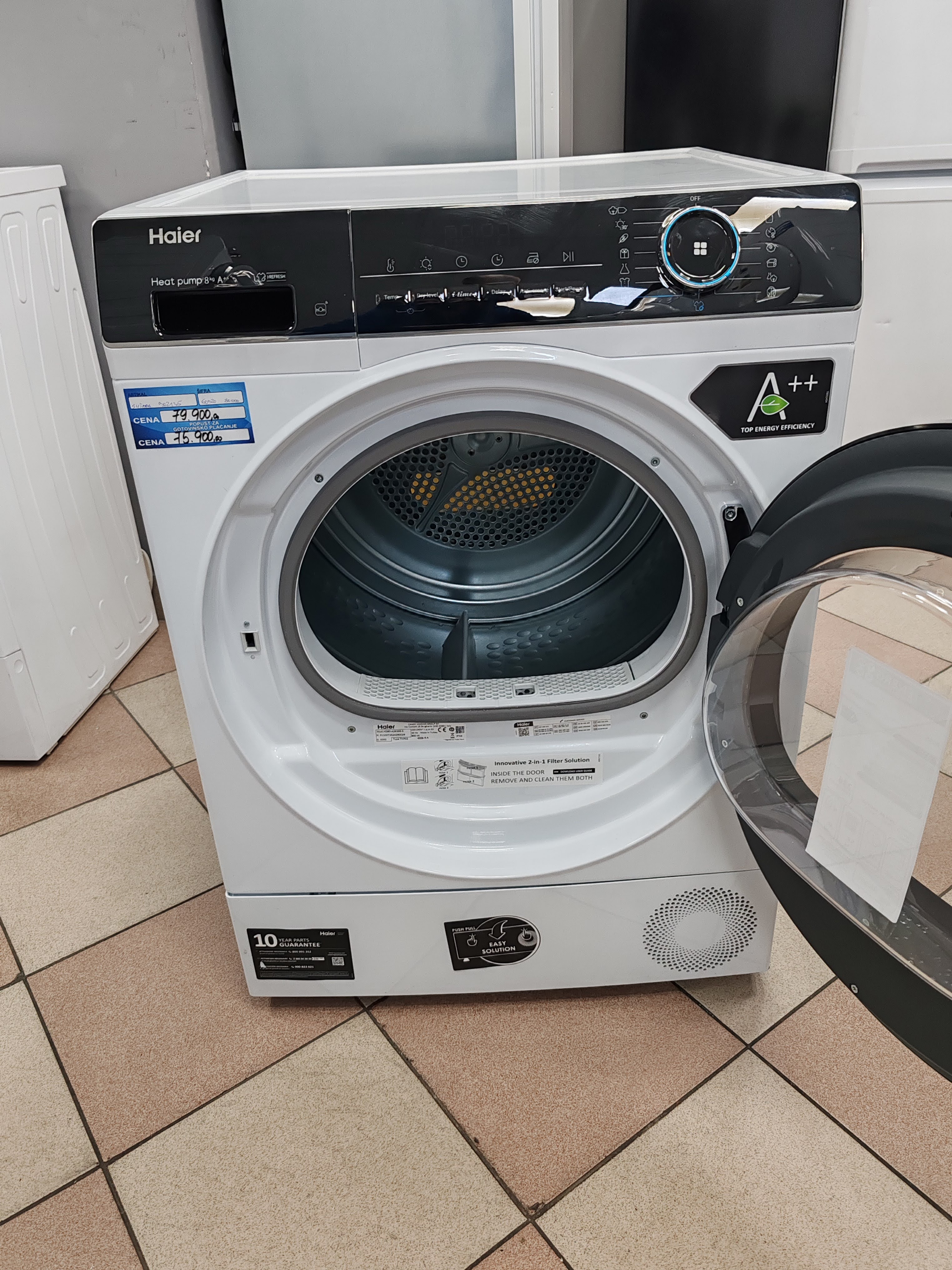 Mašina za sušenje veša Haier HD80 A2939E-S , 8 kg