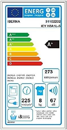 Mašina za Sušenje veša Iberna IEYE H8A1L-S , 8kg.