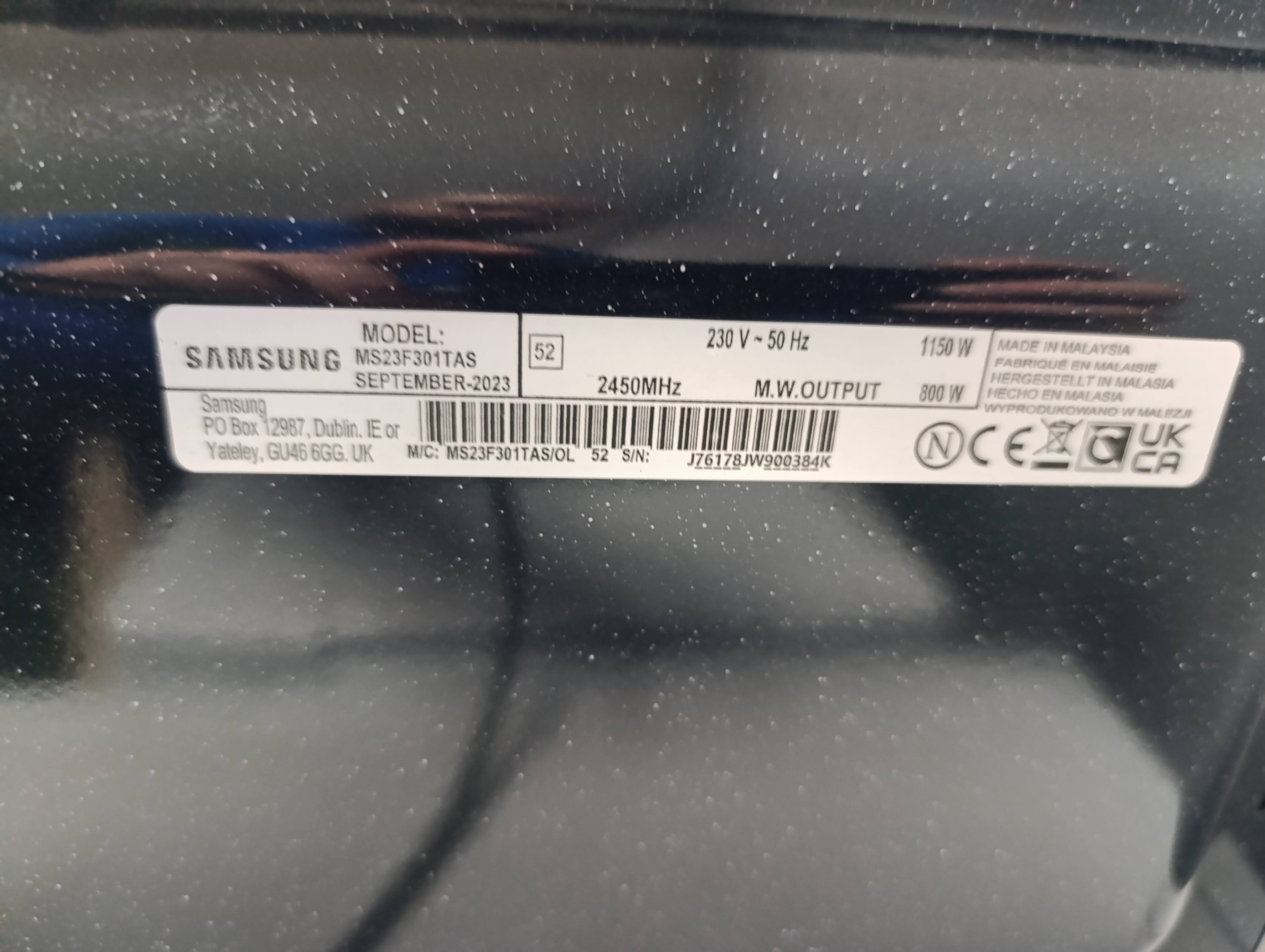 Mikrotalasna Samsung MS23F301TAS/OL , 23L