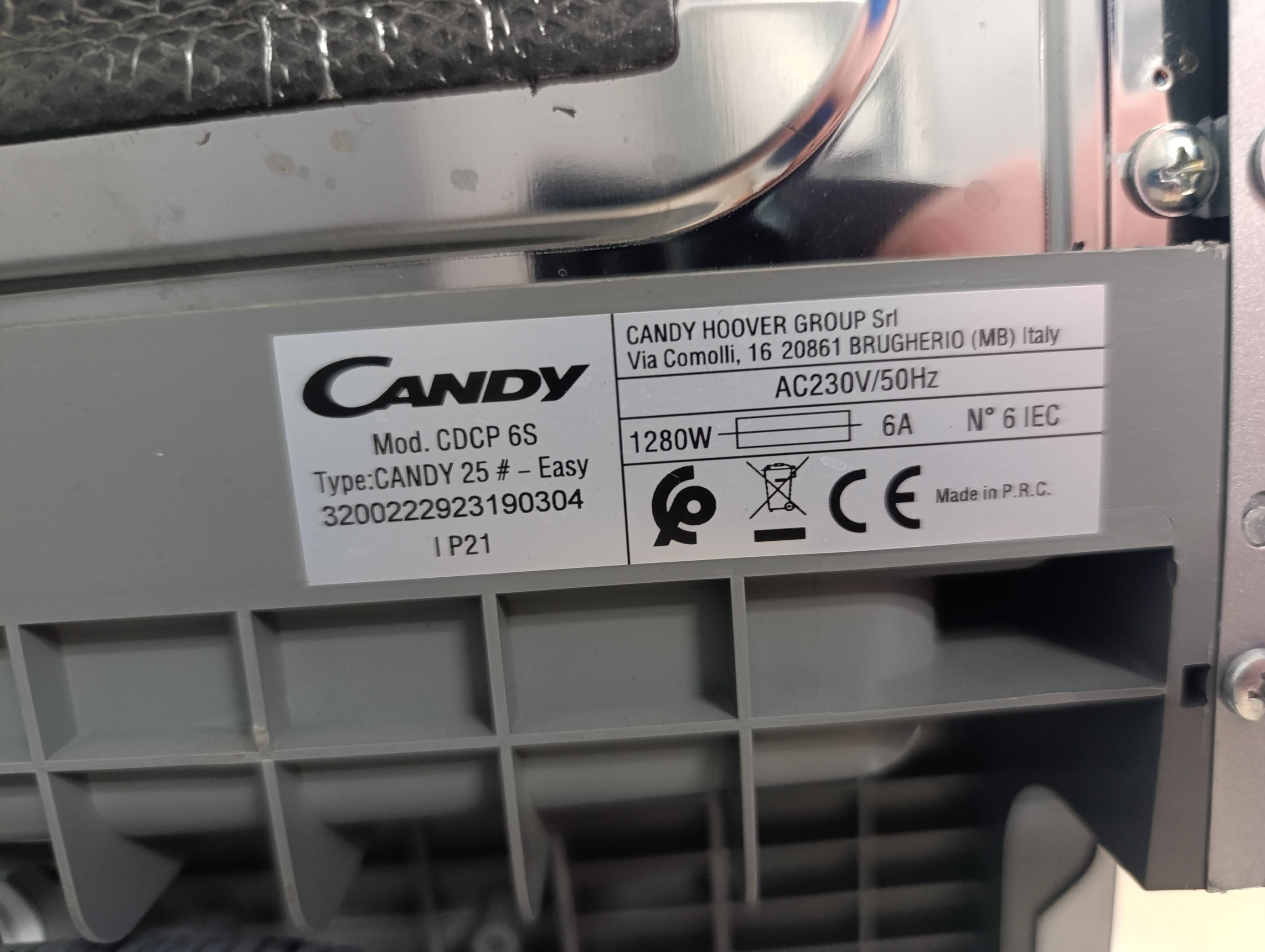 Sudo mašina Candy CDCP 6 S , 6 kompleta