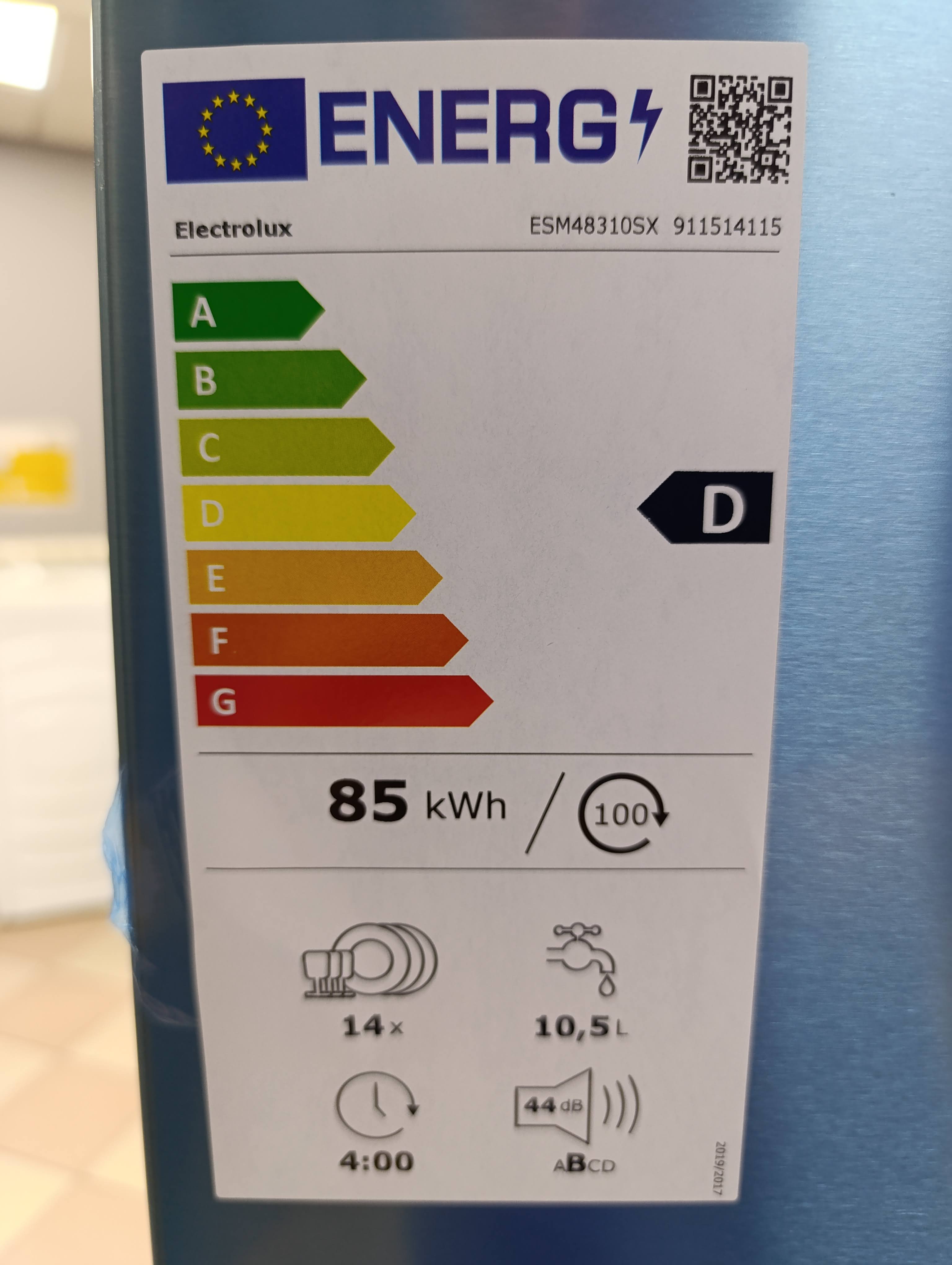 Sudo mašina Electrolux ESM48310SX , 14 kompleta