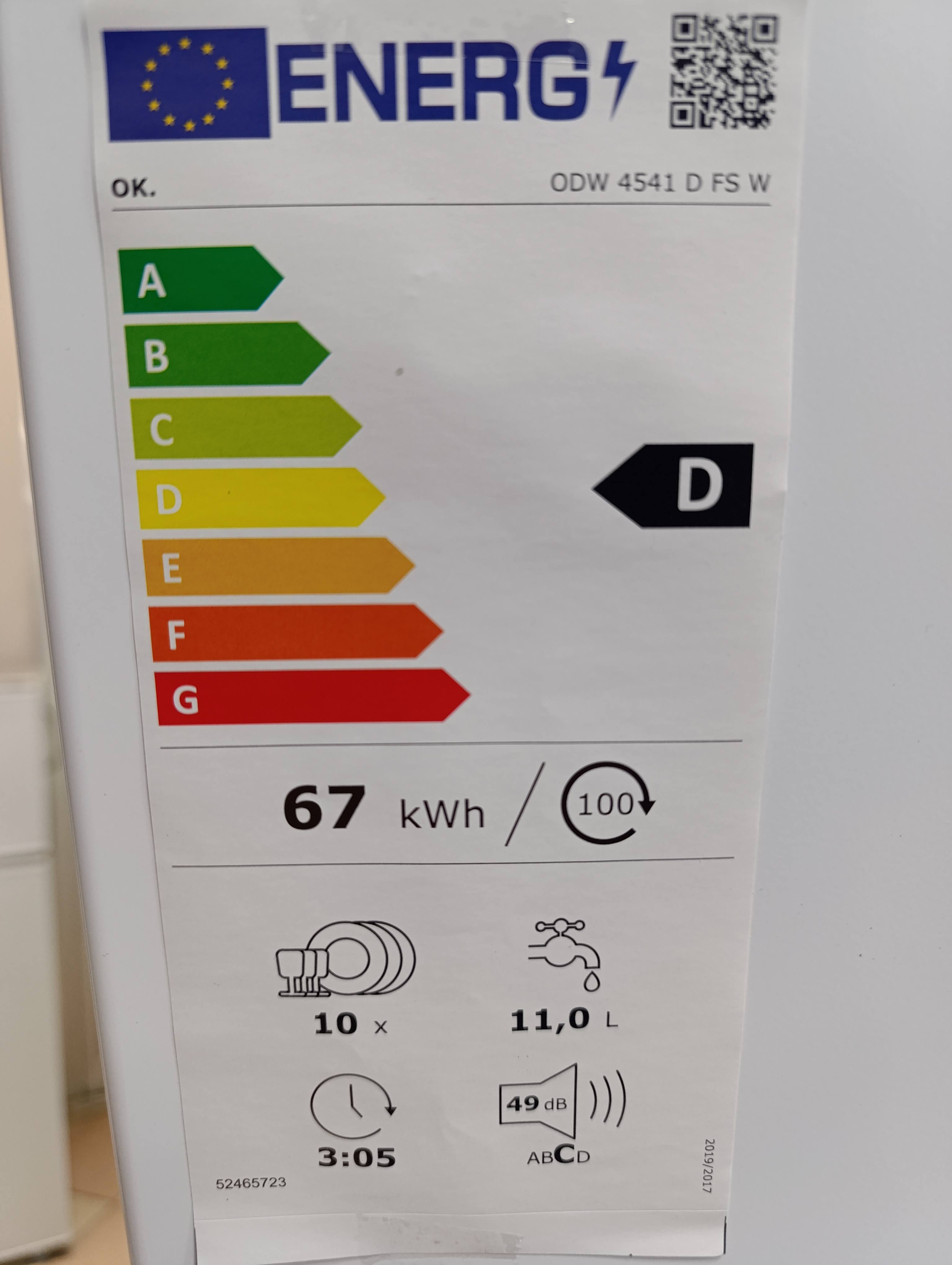 Sudo mašina OK ODW 4541 D FS E W, 10 kompleta.