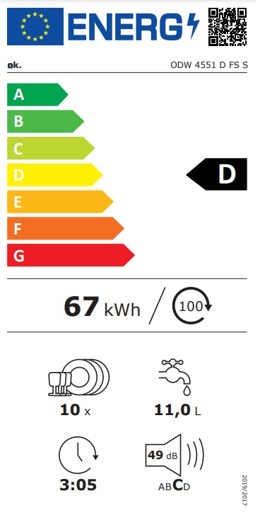 Sudo mašina OK ODW 4551 D FS S , 10 kompleta.