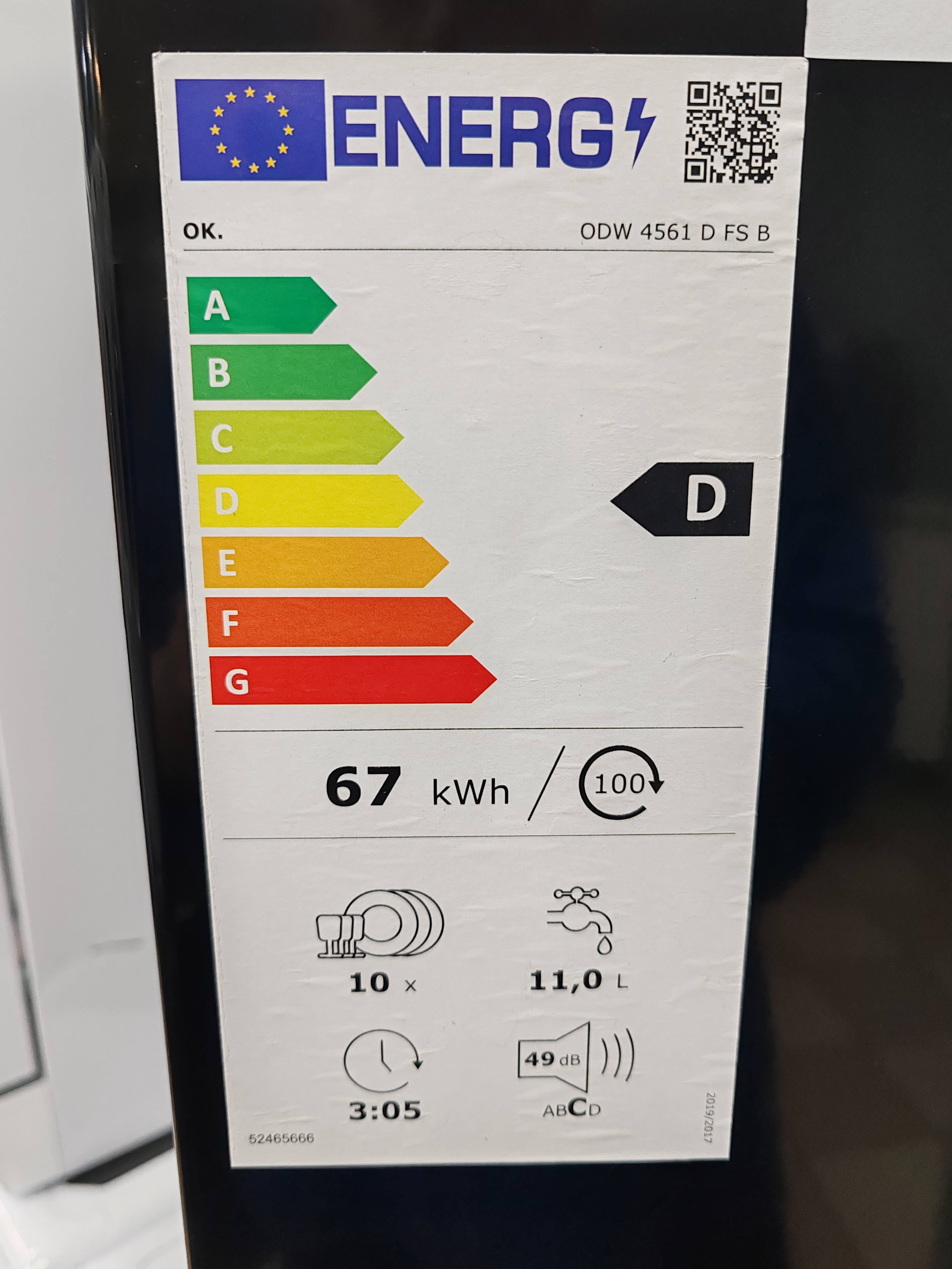 Sudo mašina OK ODW 4561 D FS B , 10 kompleta.