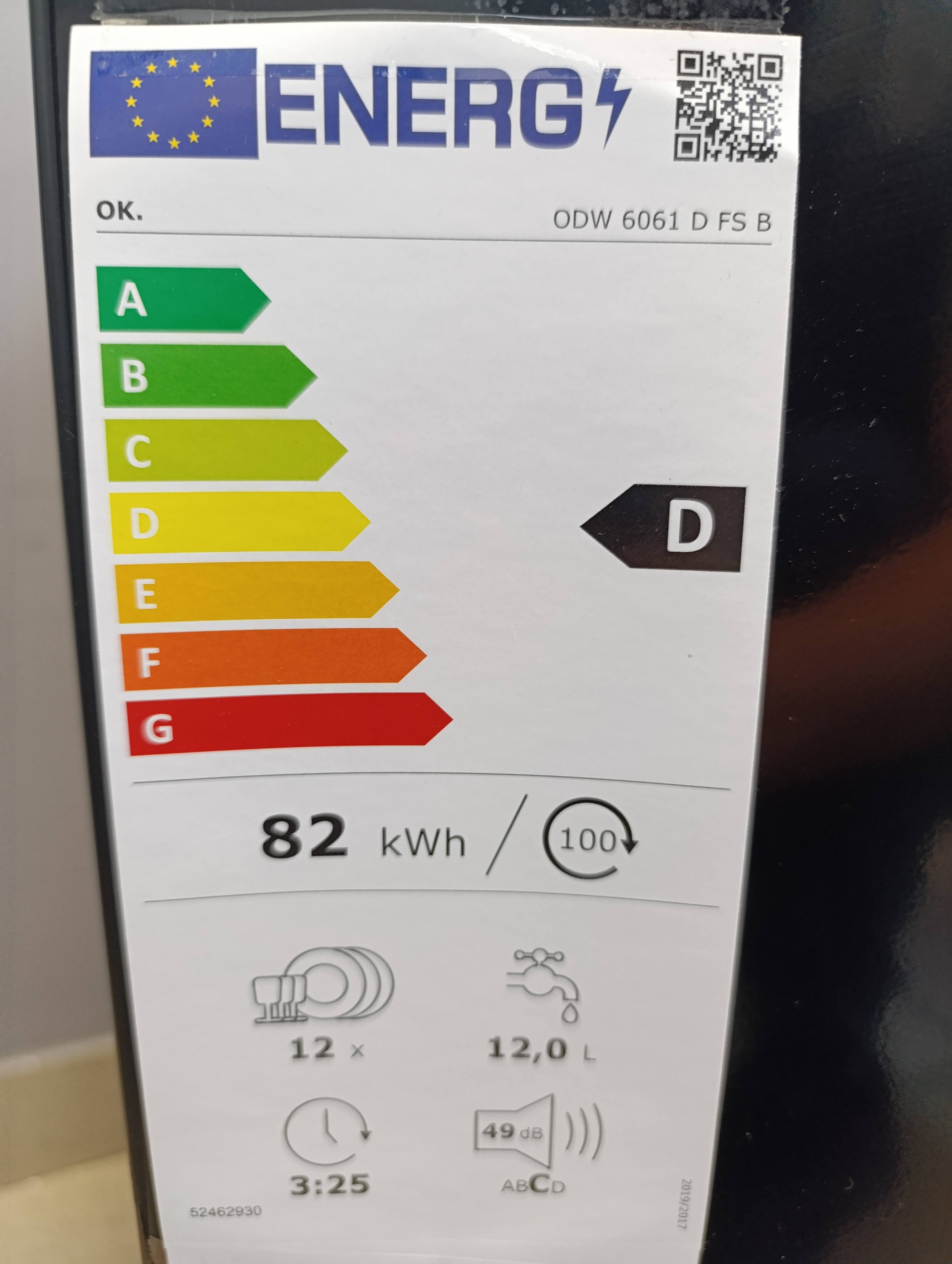 Sudo mašina OK ODW 6061 D FS B , 12 kompleta.