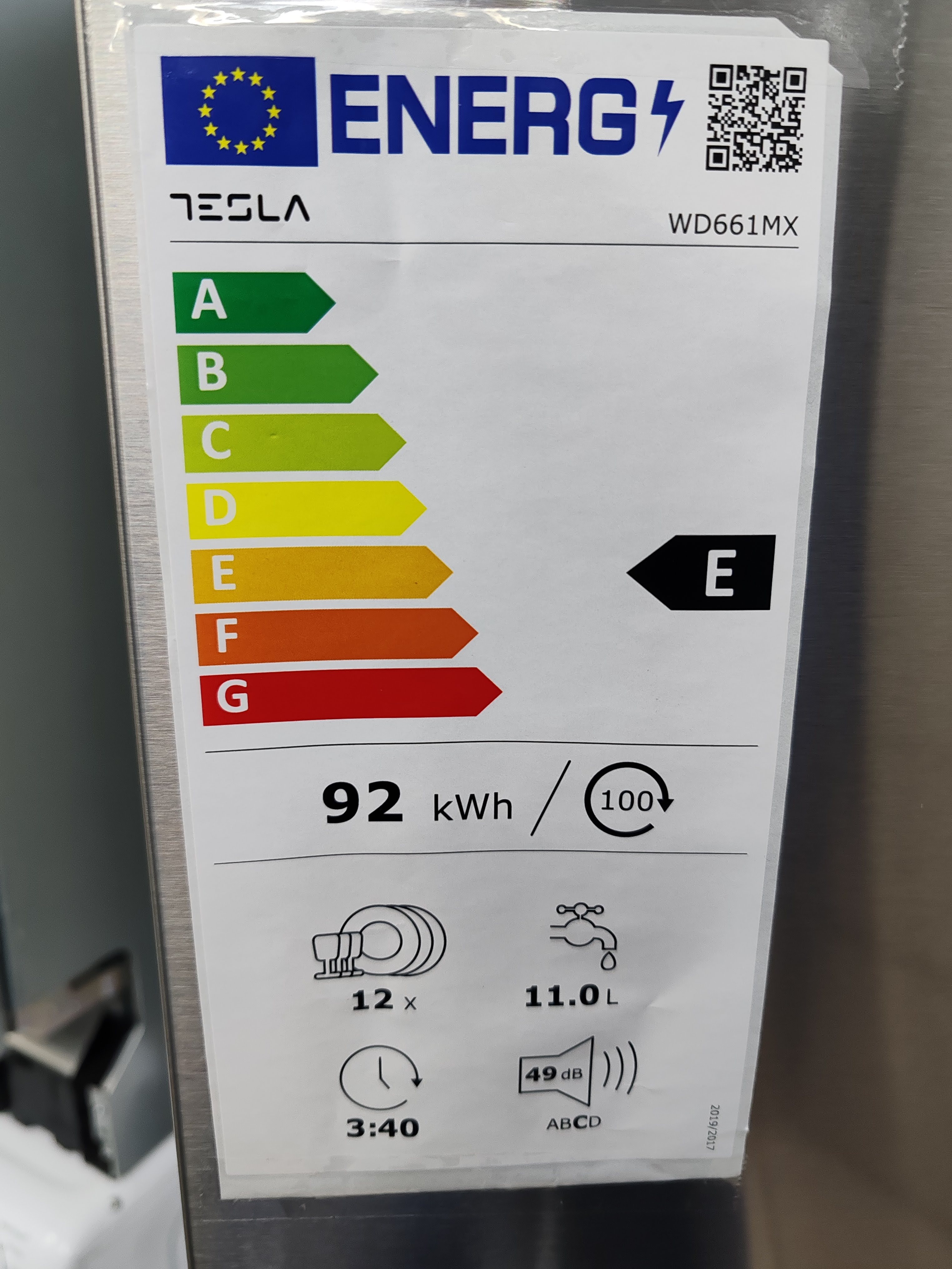 Sudo mašina Tesla WD661MX (2), 60cm