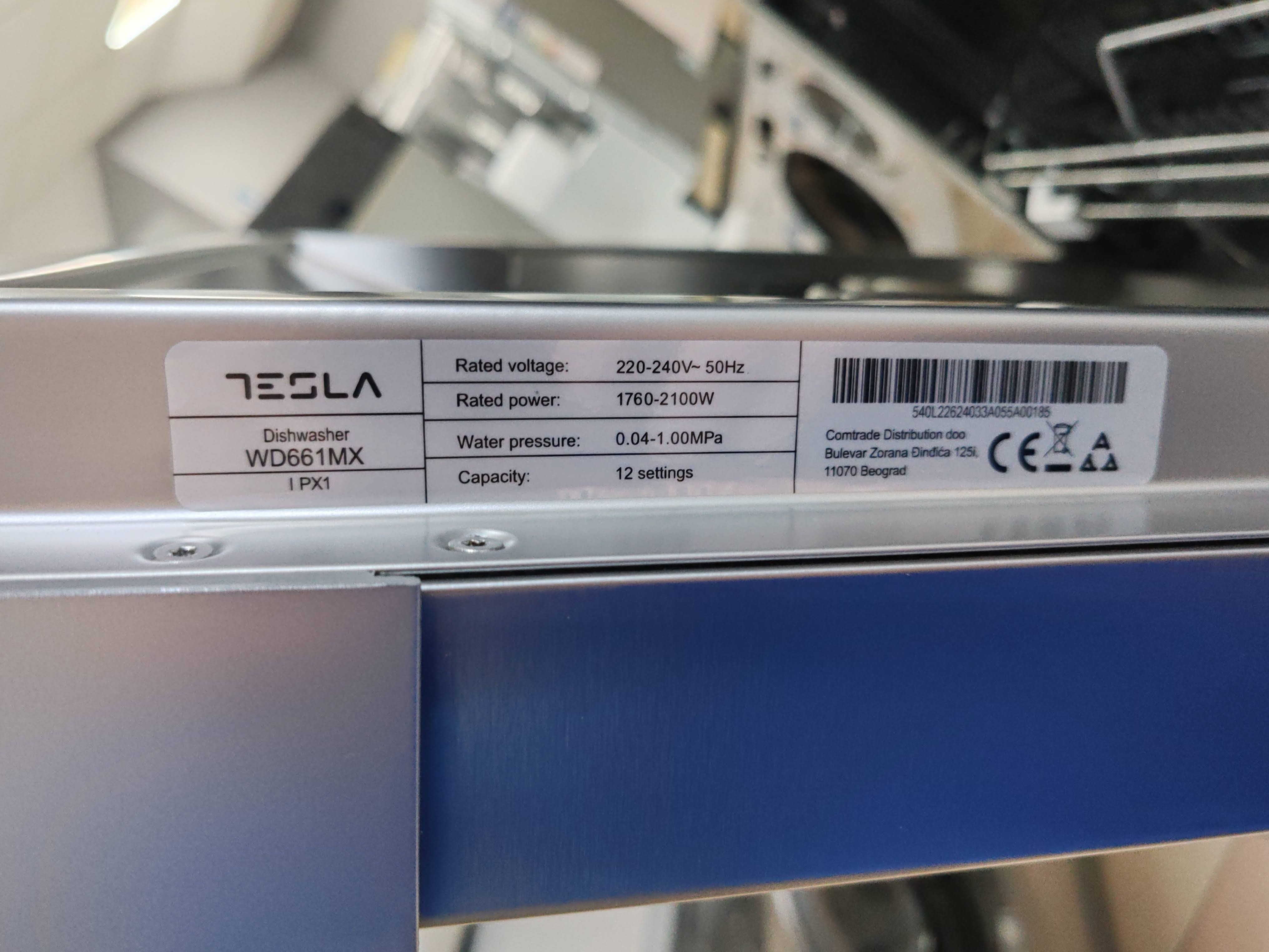 Sudo mašina Tesla WD661MX (2), 60cm