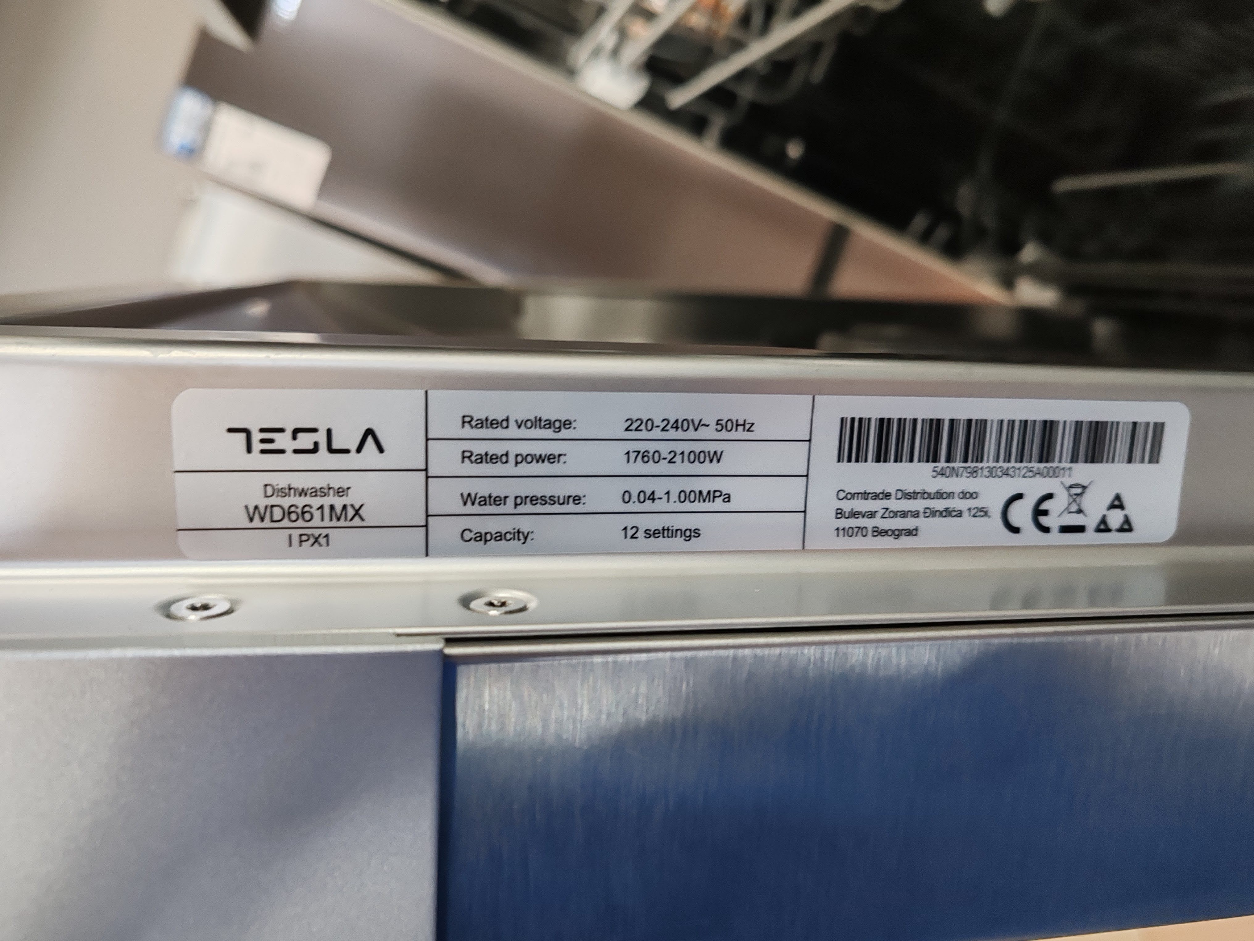 Sudo mašina Tesla WD661MX, 60cm