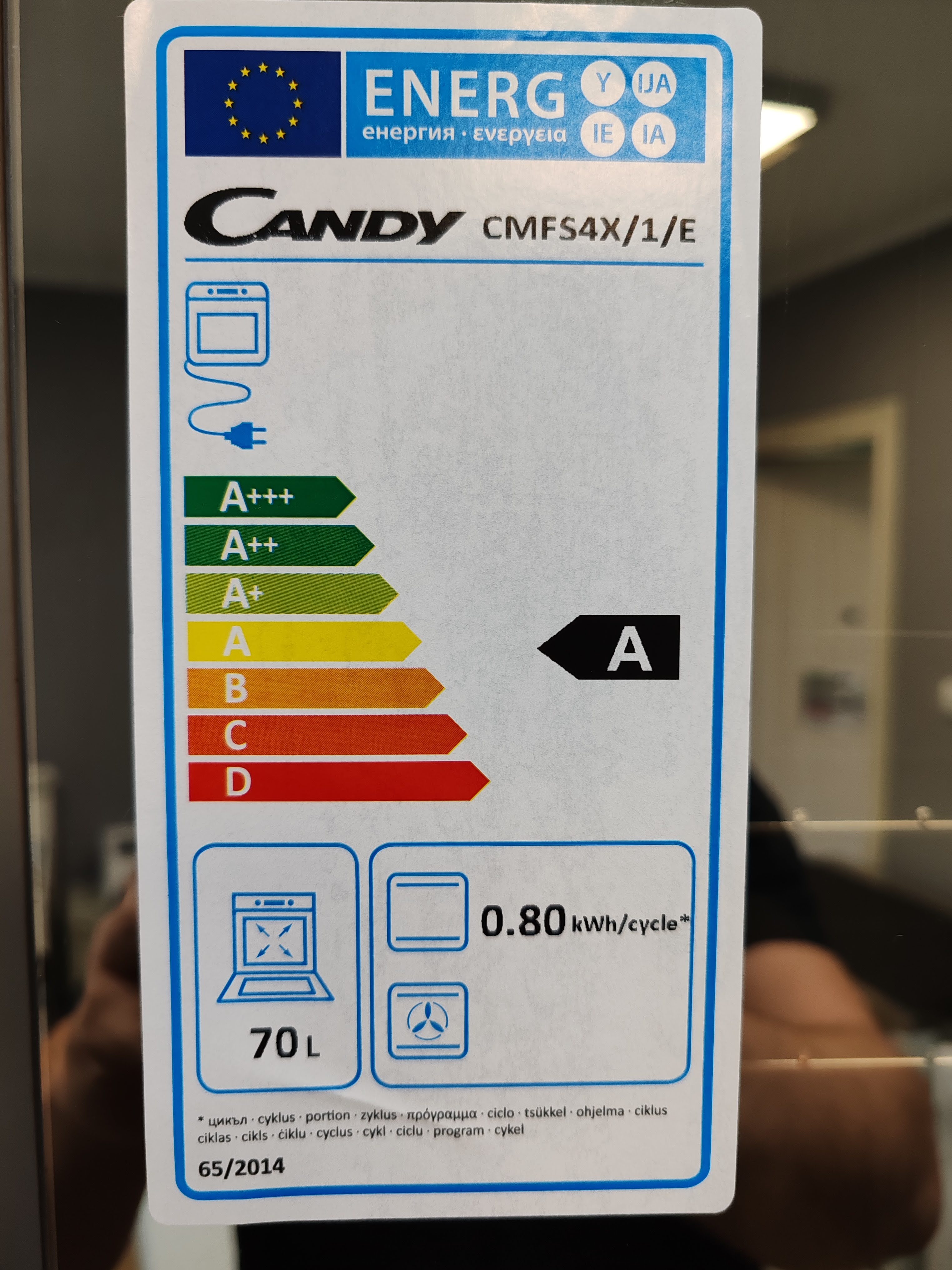 Ugradna Rerna Candy CMFS4X/1/E, 70L