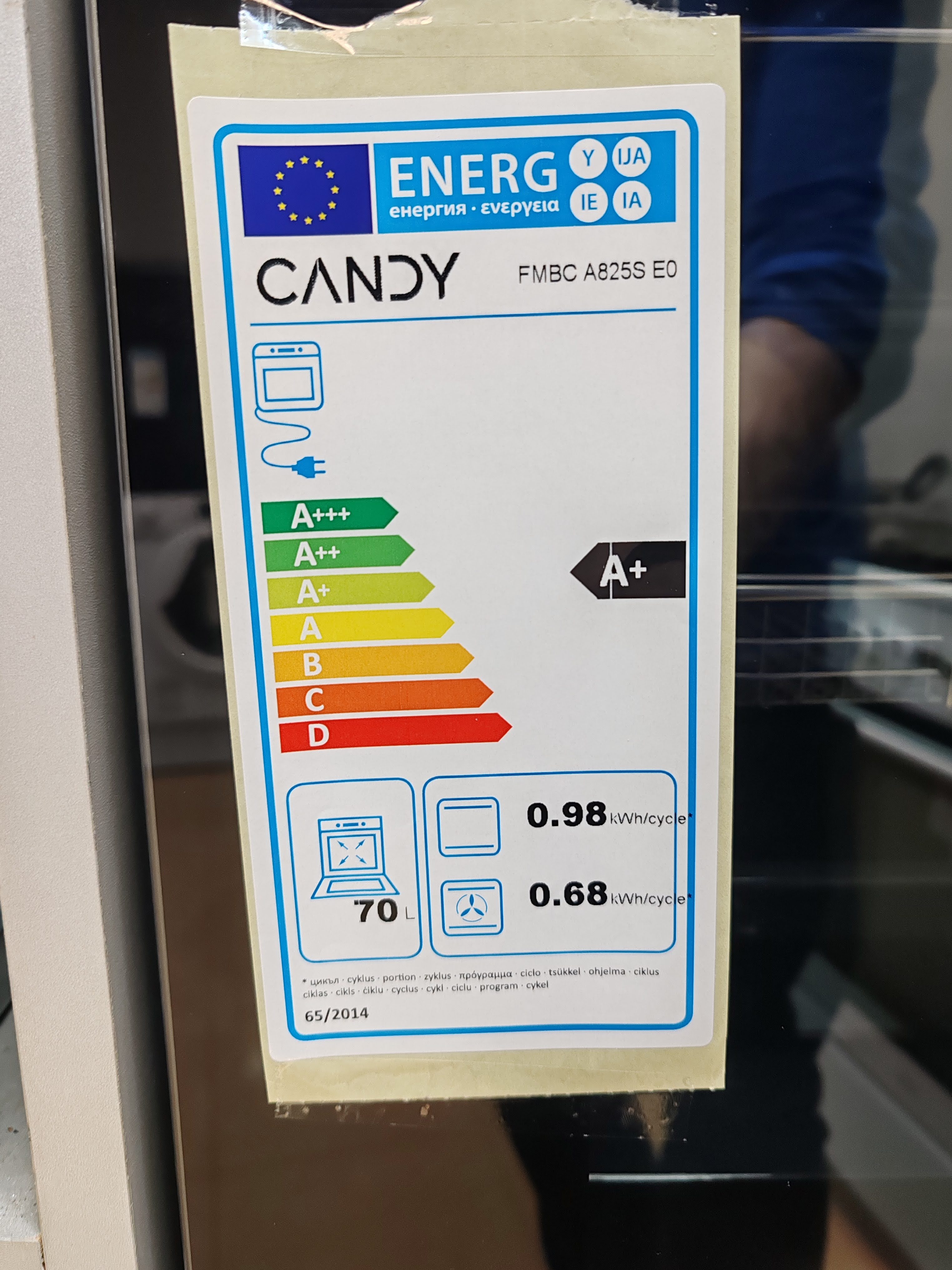 Ugradna Rerna Candy FMBC A825S E0 , 70L