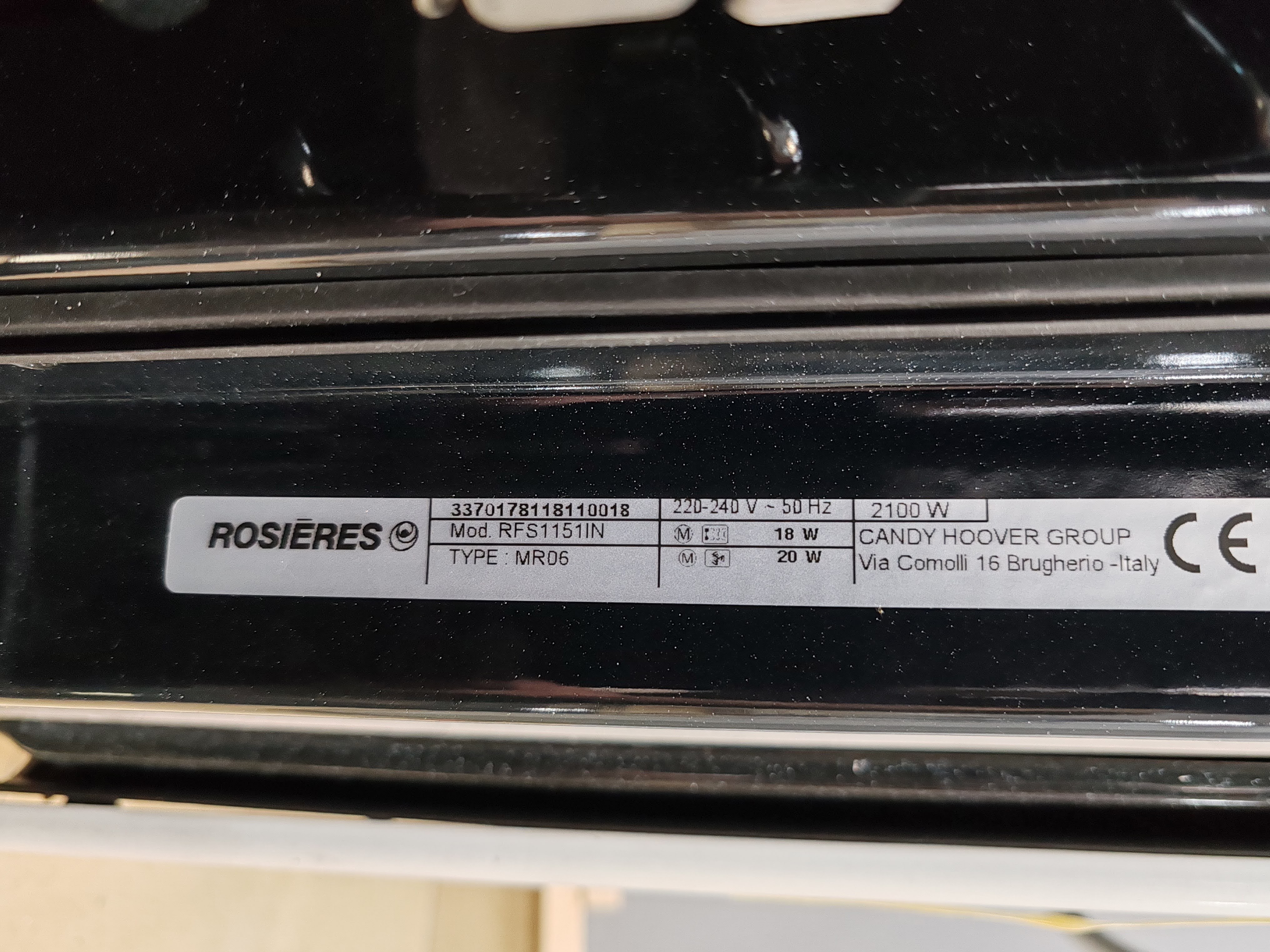 Ugradna Rerna Rosieres RFS1151IN , 68L