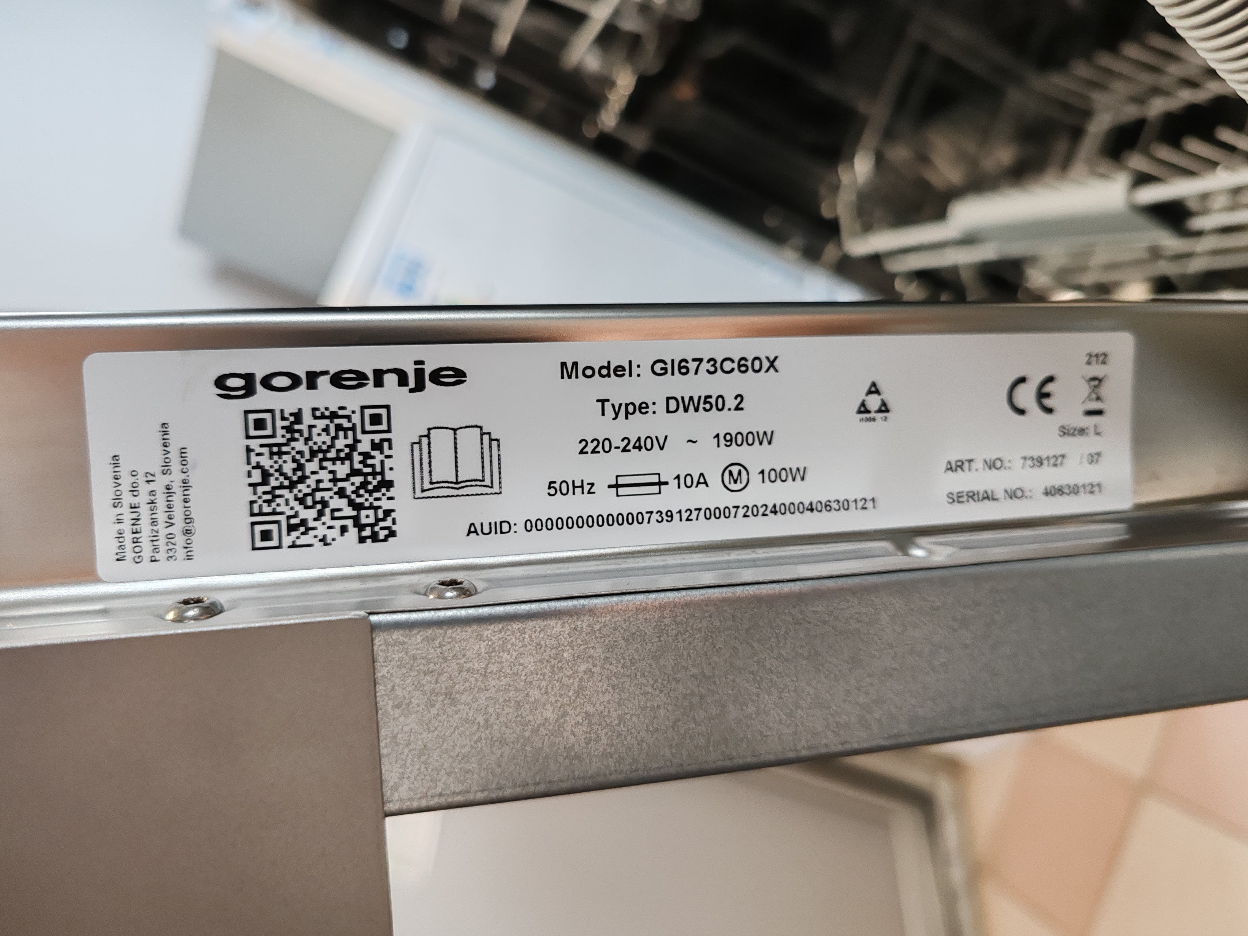 Ugradna Sudo mašina Gorenje GI673C60X , 16 kompleta