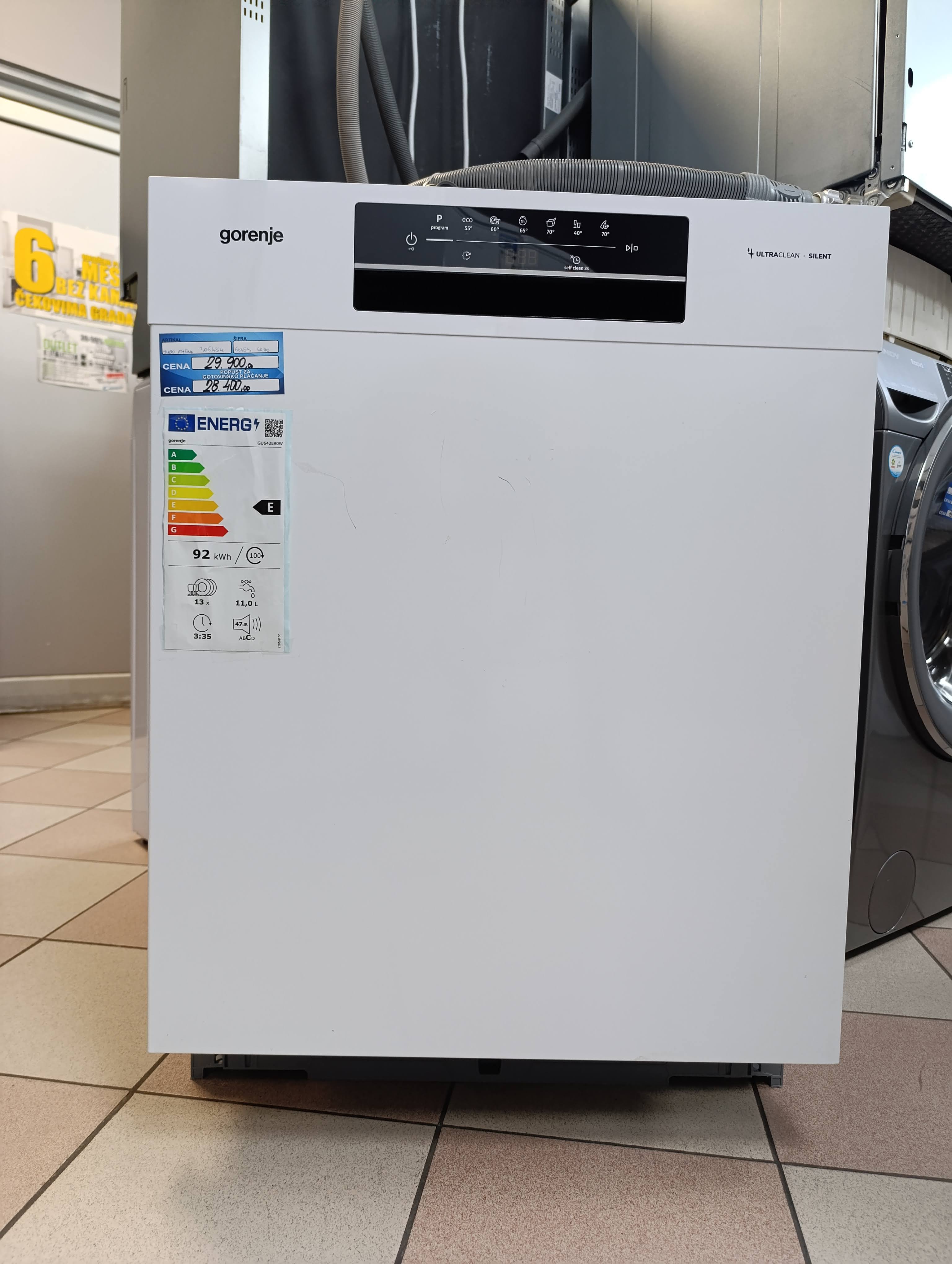 Ugradna Sudo mašina Gorenje GU642E90W , 13 kompleta