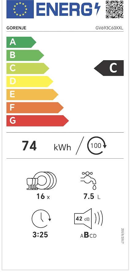 Ugradna Sudo masina Gorenje GV693C60XXL , 86 cm.