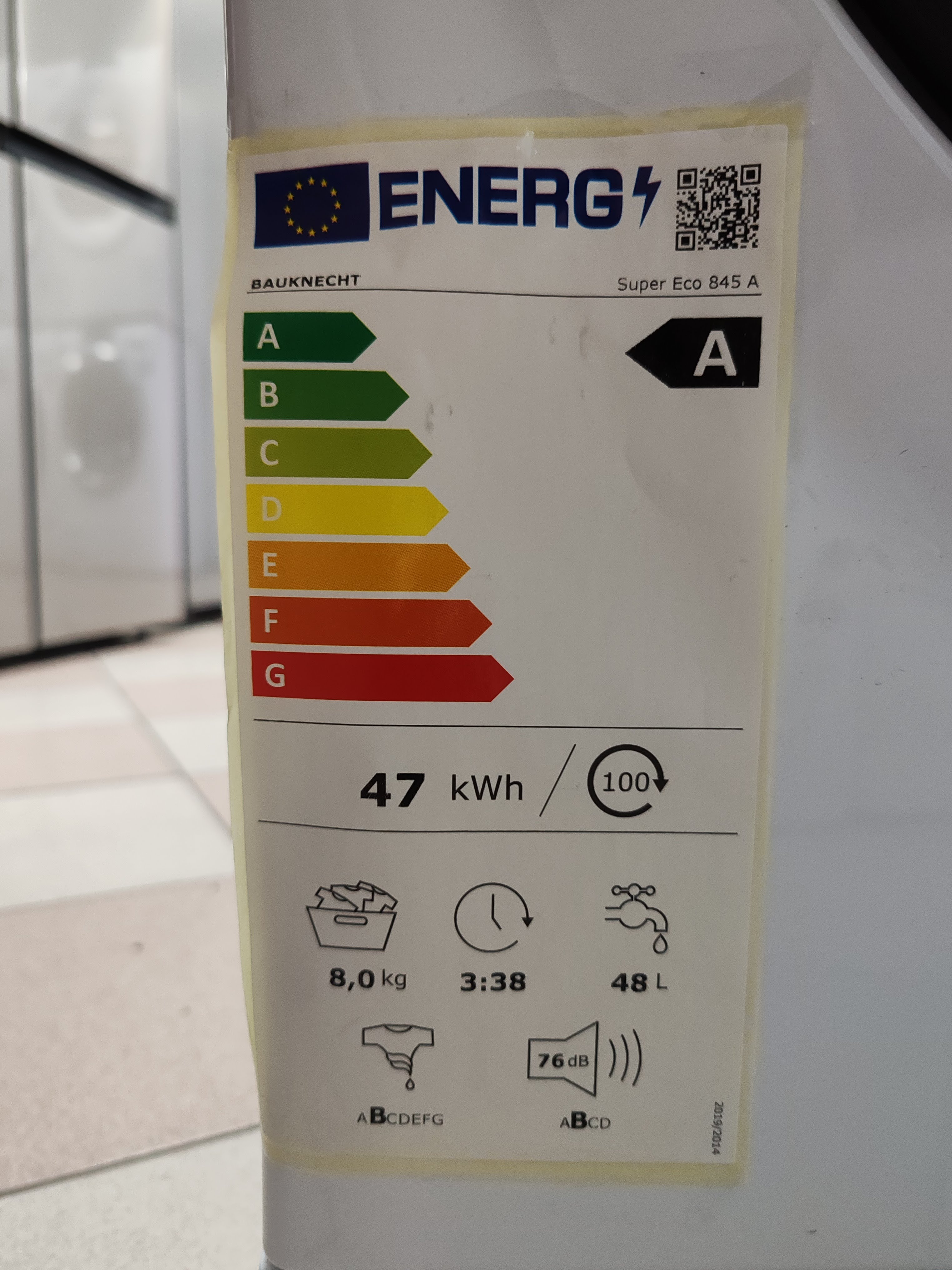 Veš mašina Bauknecht Super Eco 845 A, 8 kg