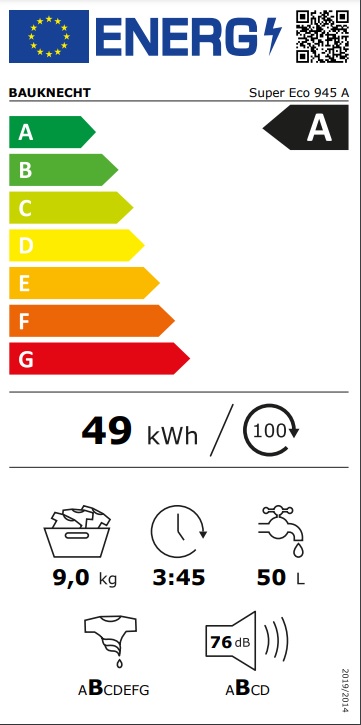 Veš mašina Bauknecht Super Eco 945 A, 9 kg