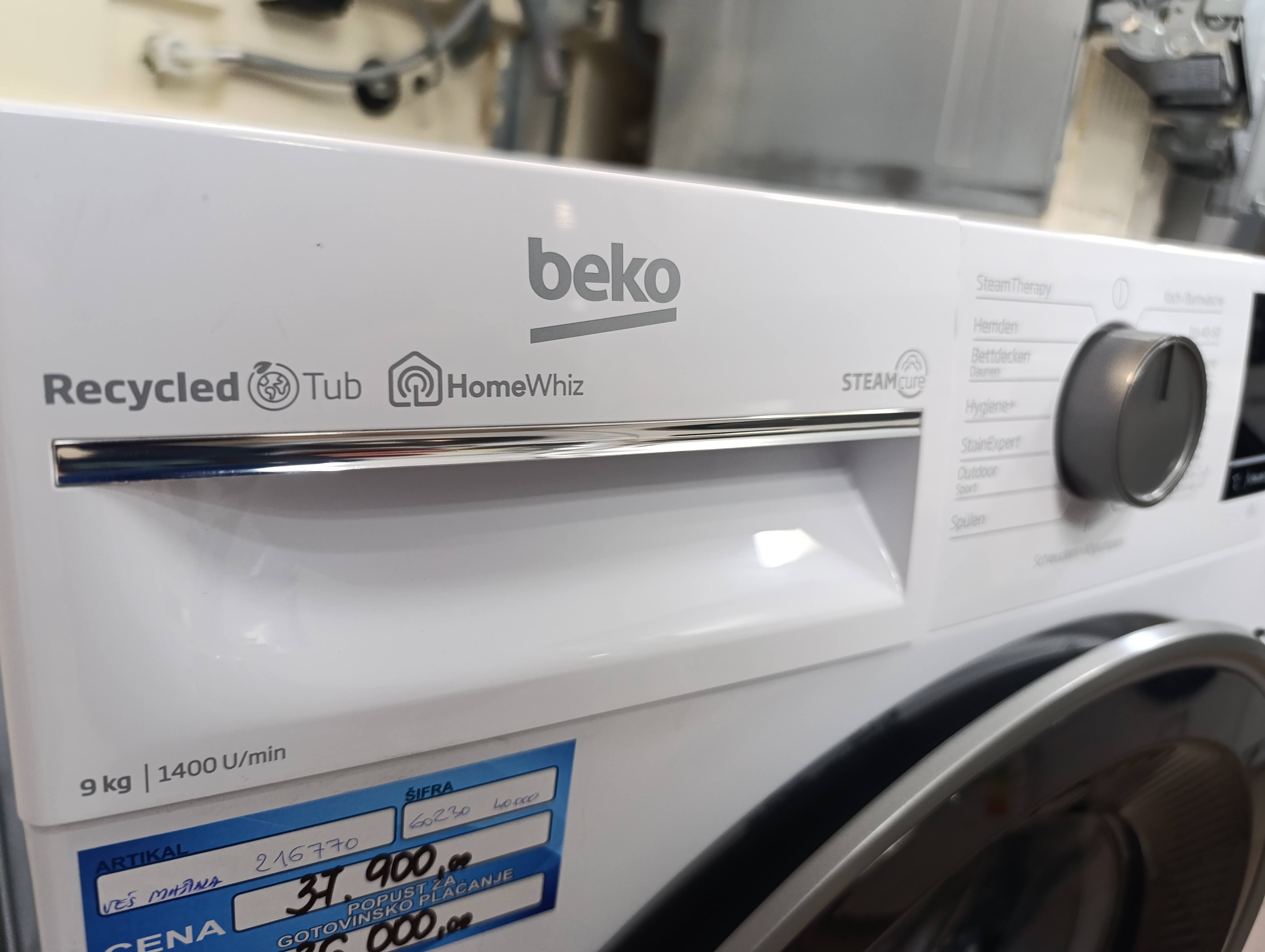 Veš mašina Beko B3WFU59415W2 , 9kg