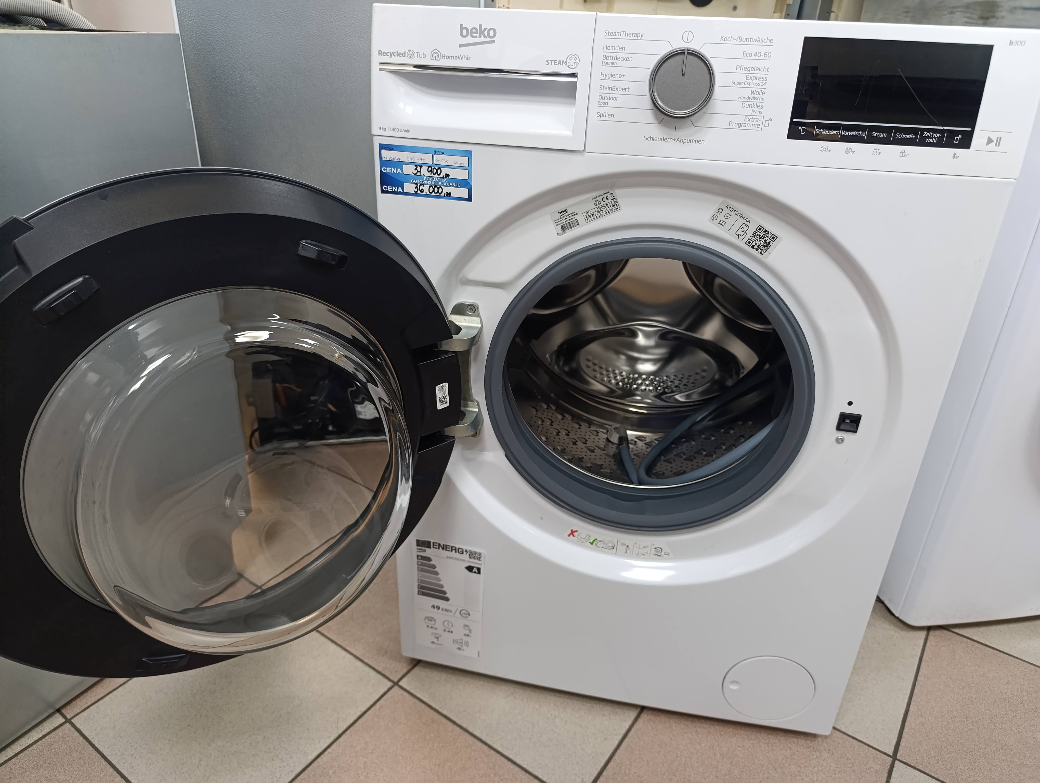 Veš mašina Beko B3WFU59415W2 , 9kg