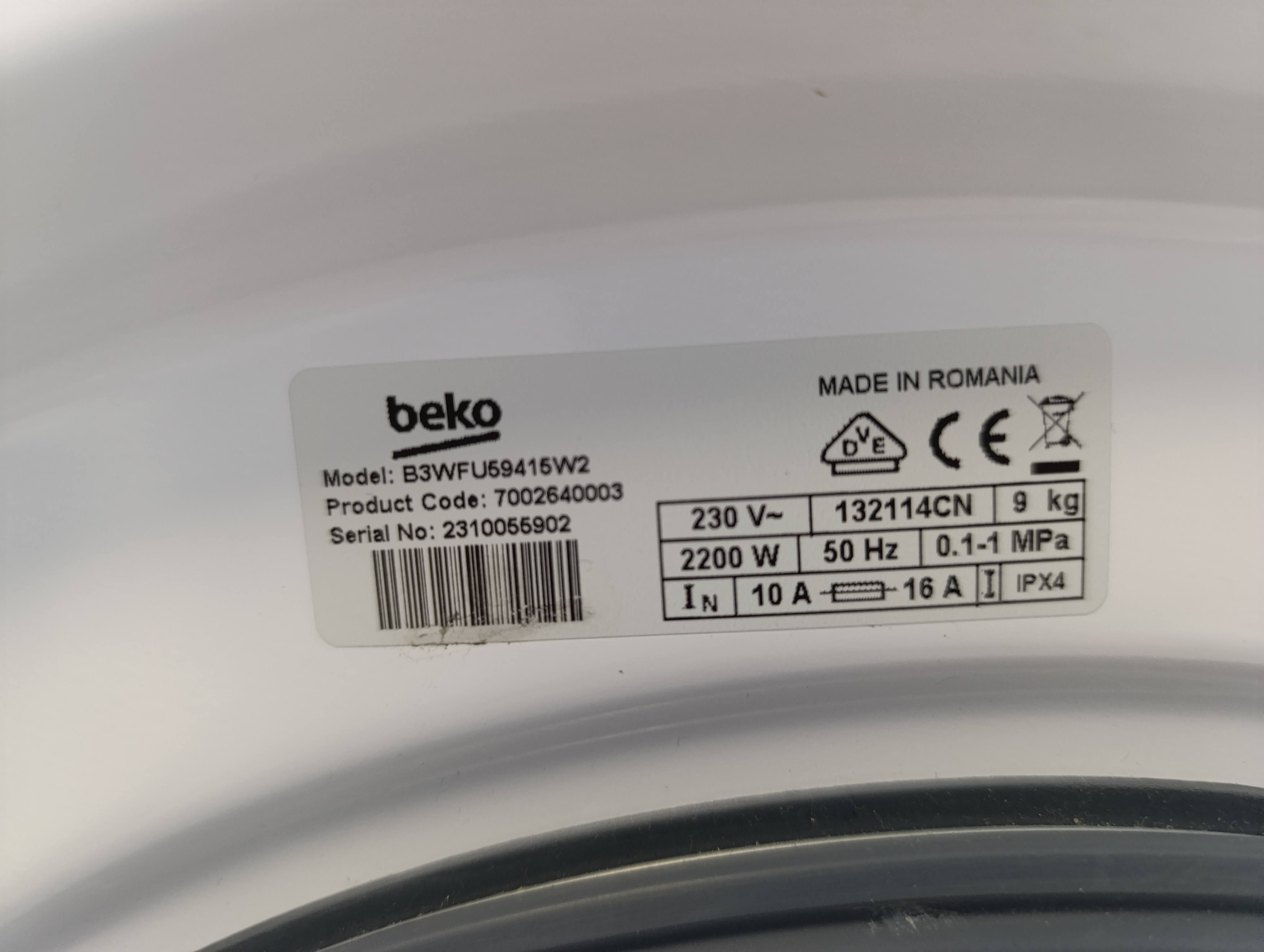 Veš mašina Beko BW3WFU59415W2, 9kg