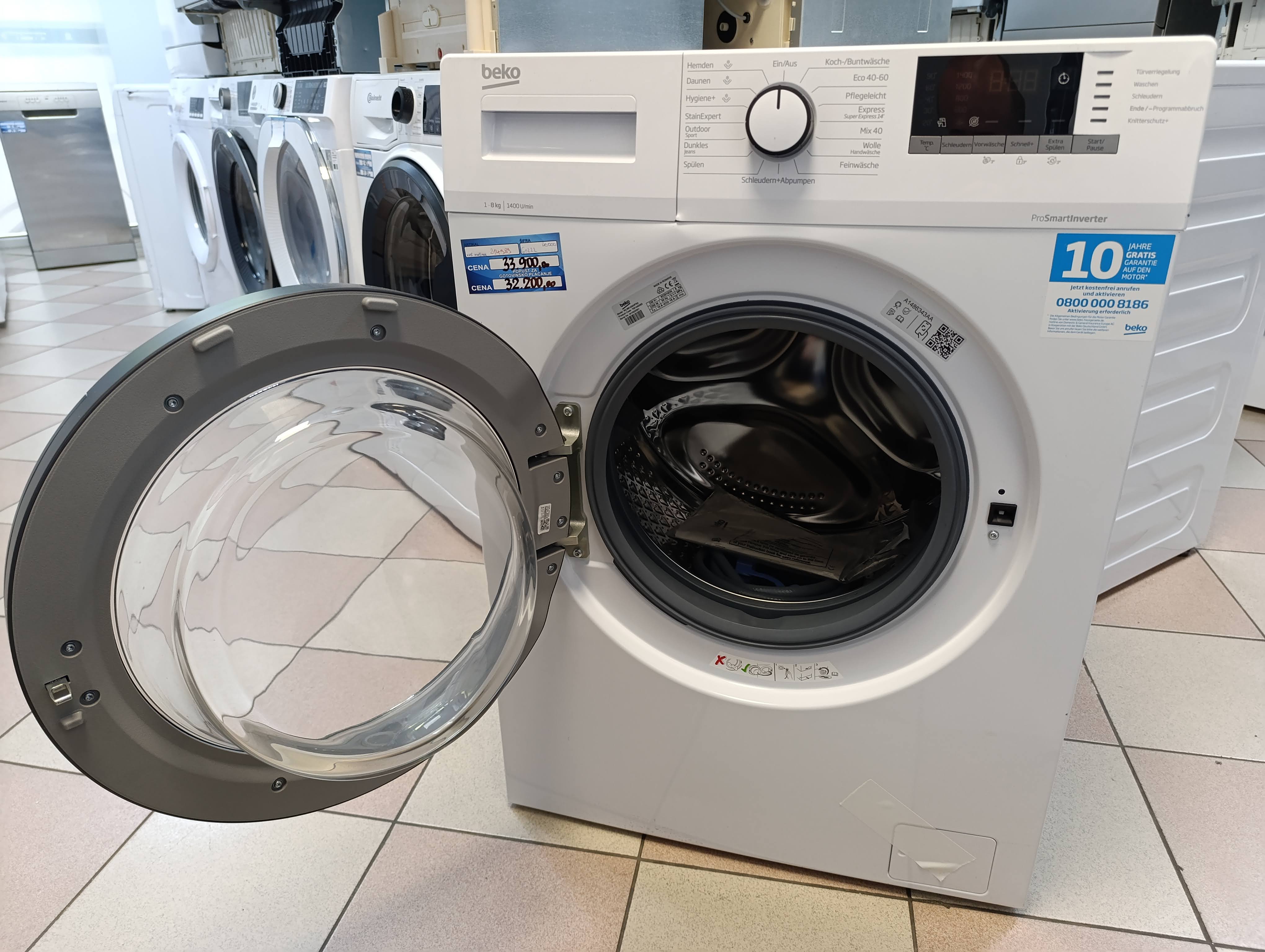 Veš mašina Beko WLM81434NPSA , 8 kg.