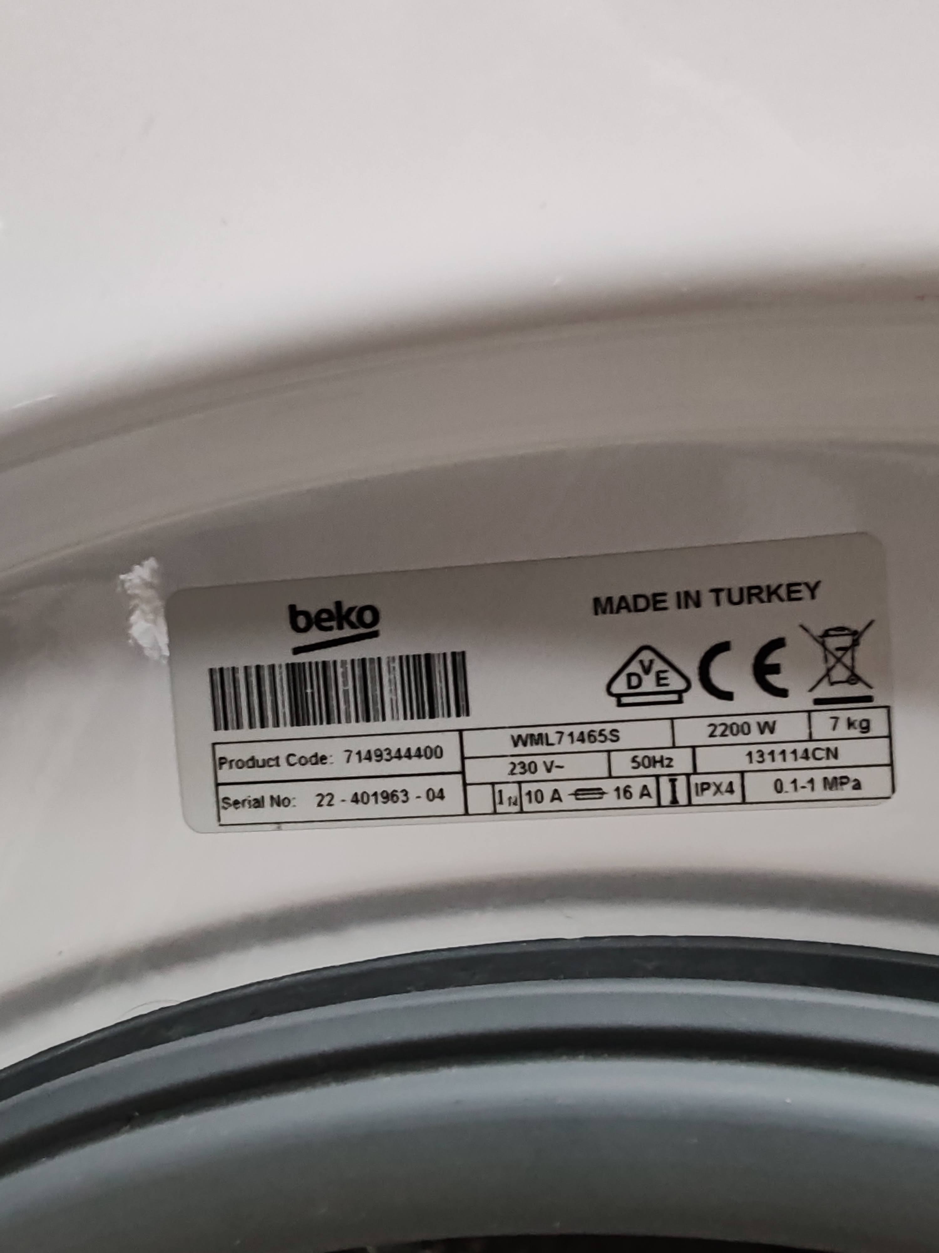 Veš mašina Beko WML 71465 S, 7 kg