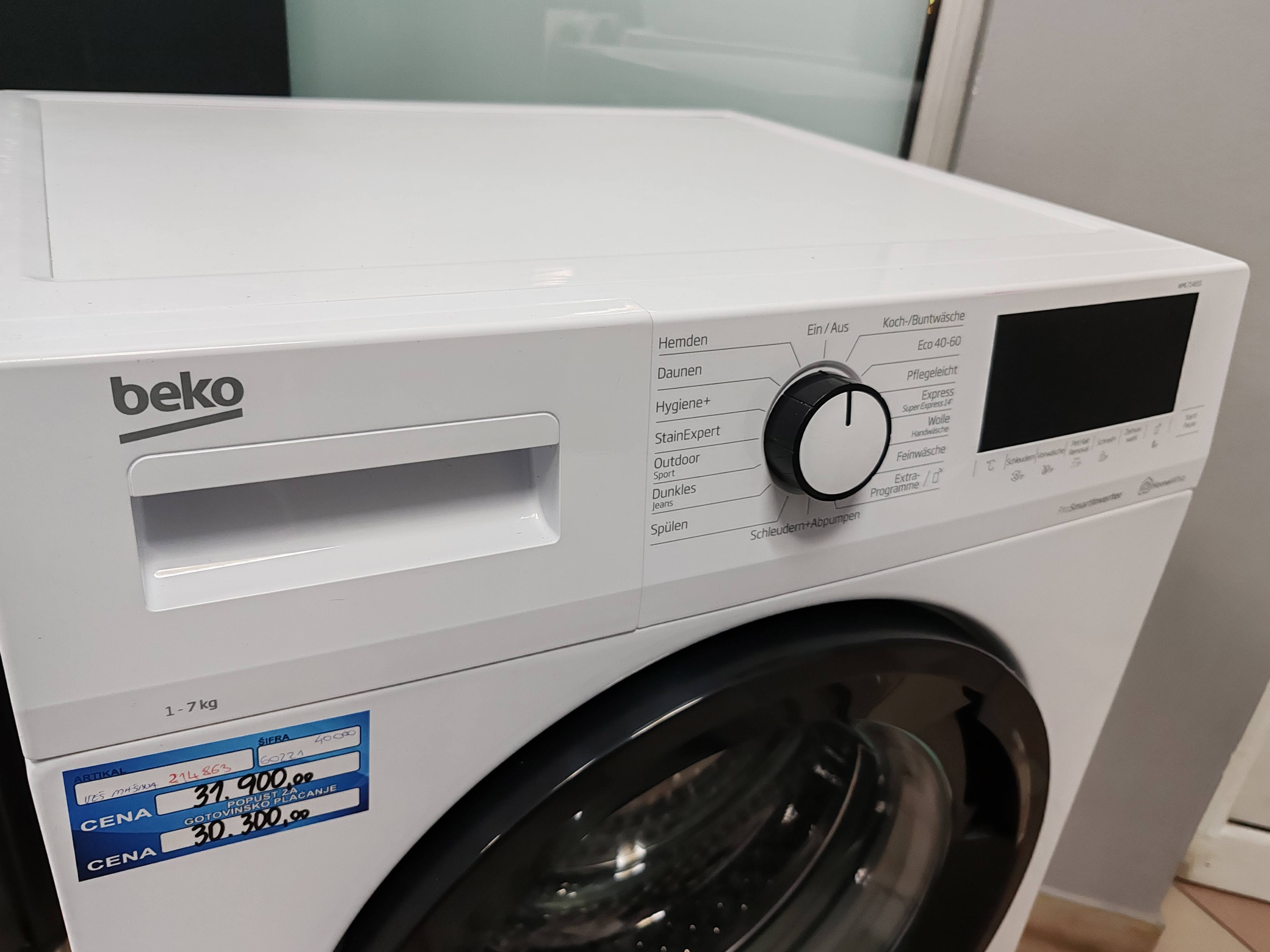 Veš mašina Beko WML 71465 S, 7 kg