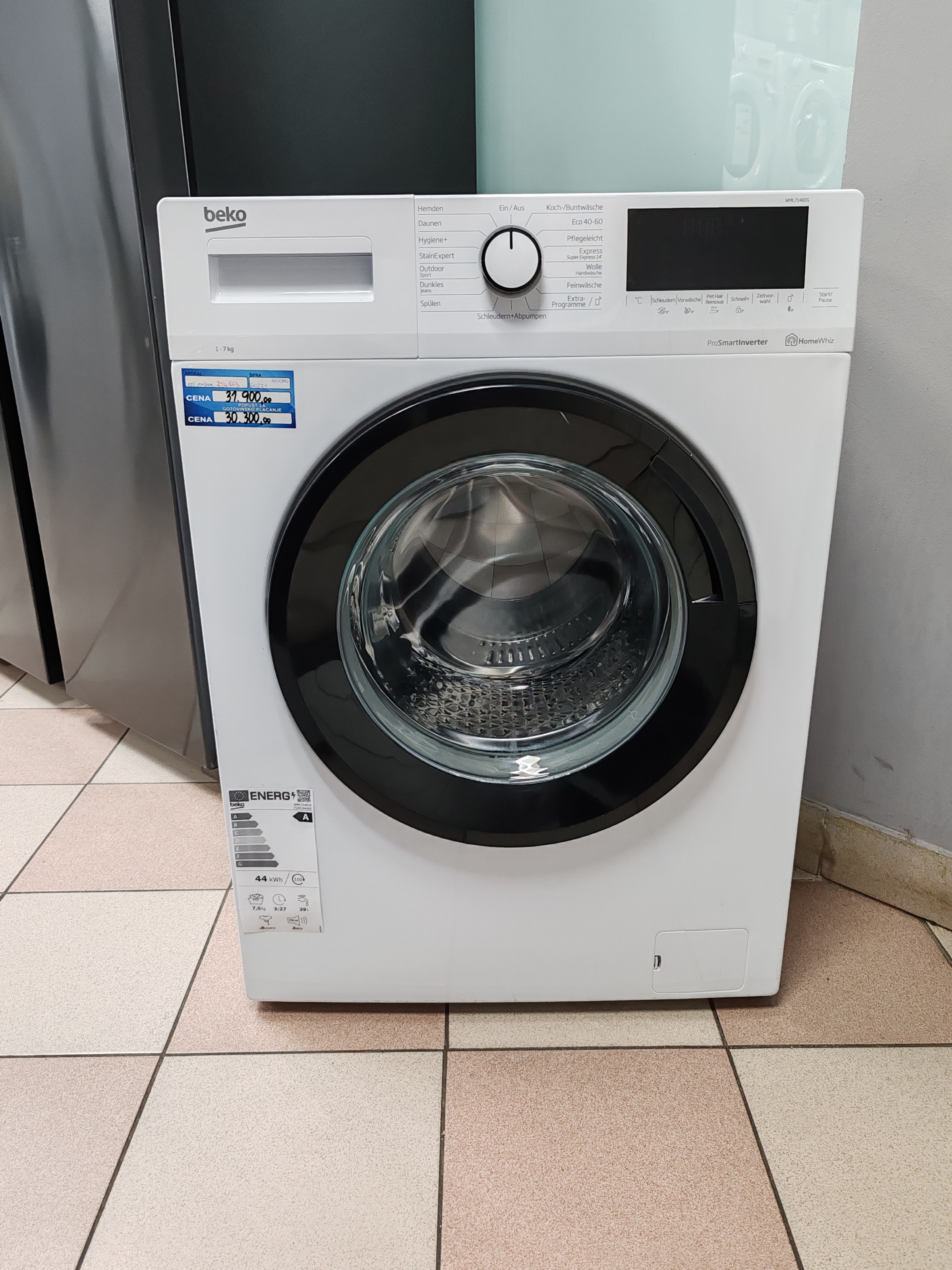 Veš mašina Beko WML 71465 S, 7 kg