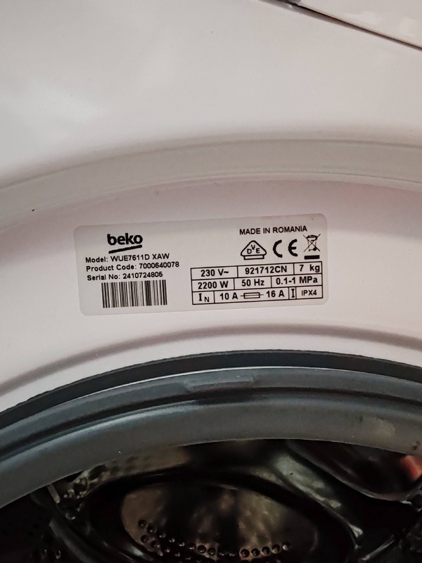 Veš mašina Beko WUE7611D XAW , 7 kg.