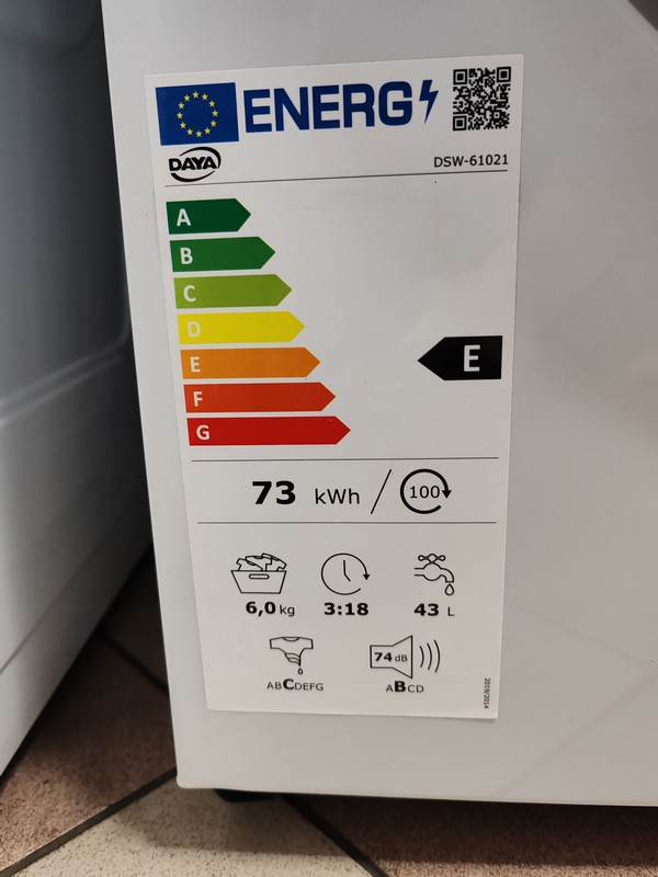 Veš mašina DAYA DSW-61021 (2) , 6 kg, slim