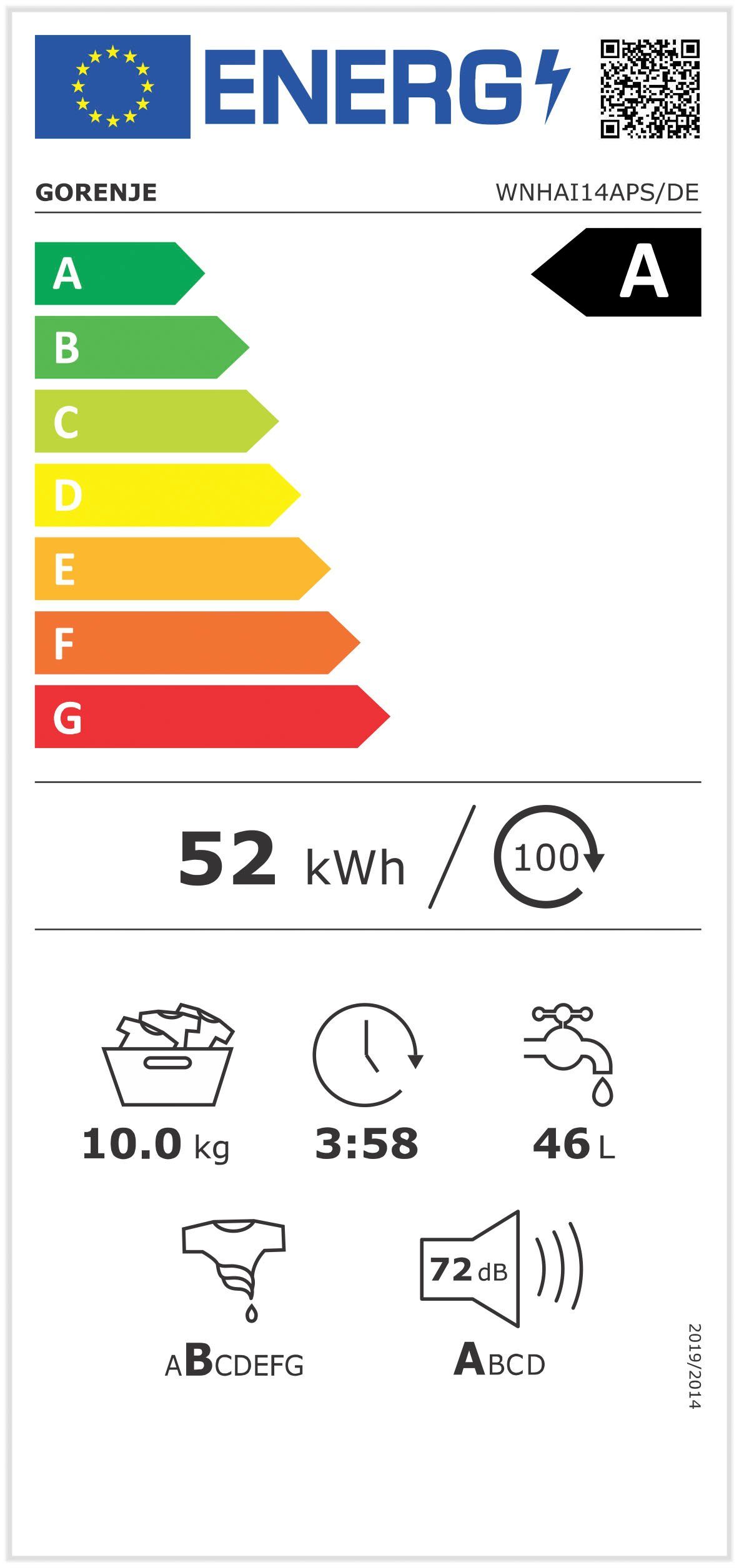 Veš mašina Gorenje WNHAI14APS/DE  (2) , 10 kg