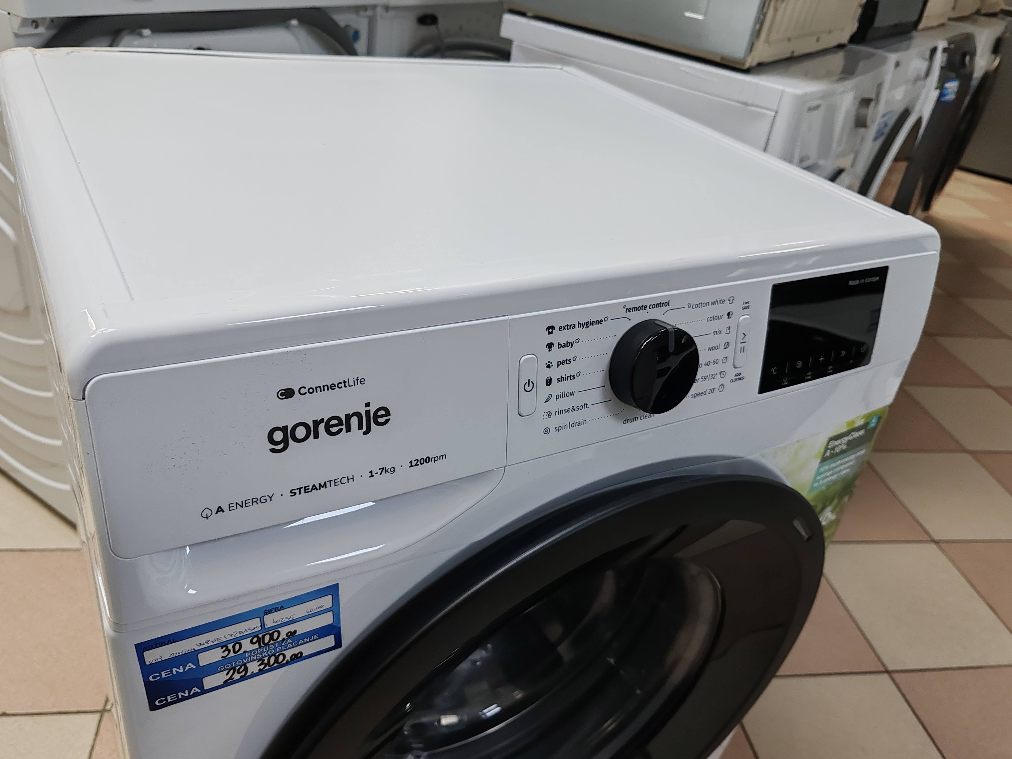 Veš mašina Gorenje WPNEI72A1SWIFI , 7 kg.