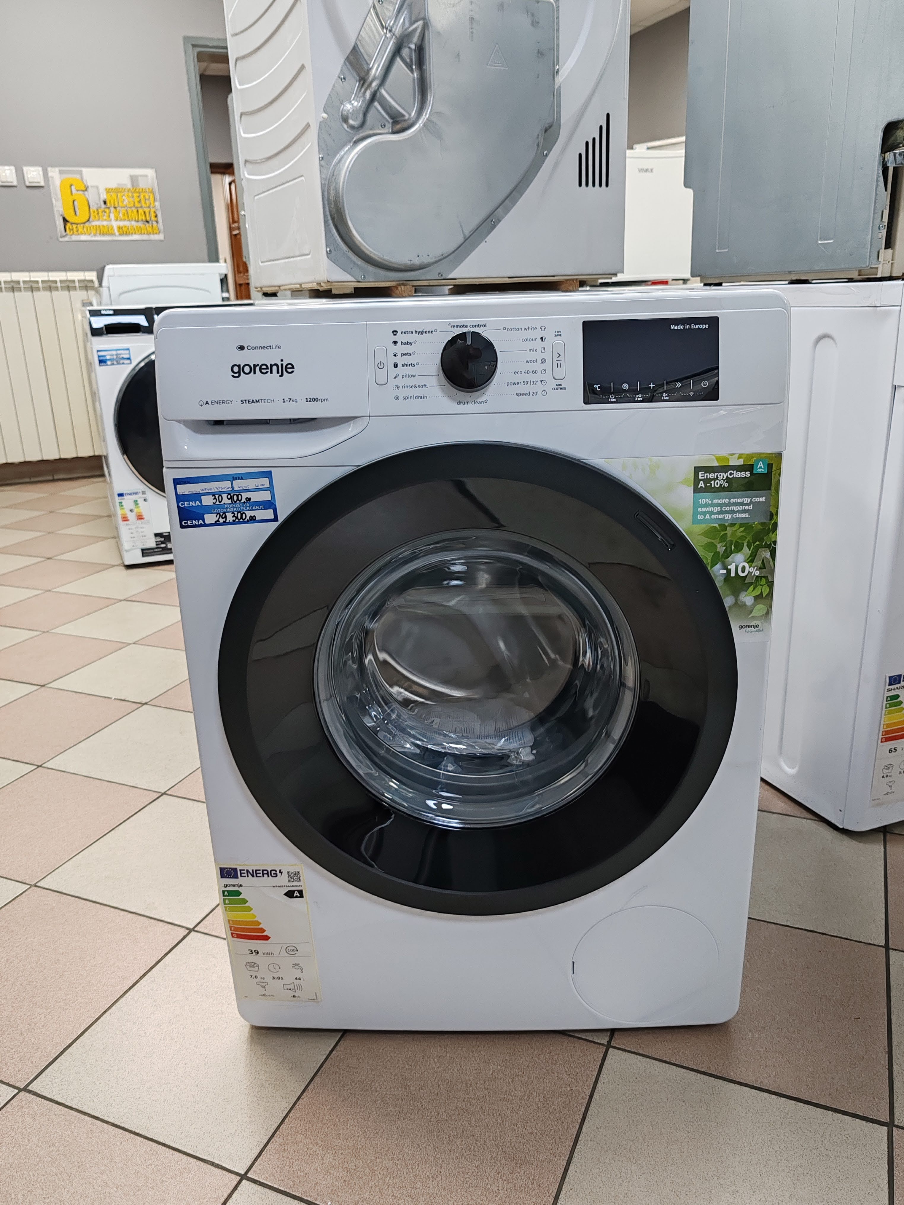 Veš mašina Gorenje WPNEI72A1SWIFI , 7 kg.