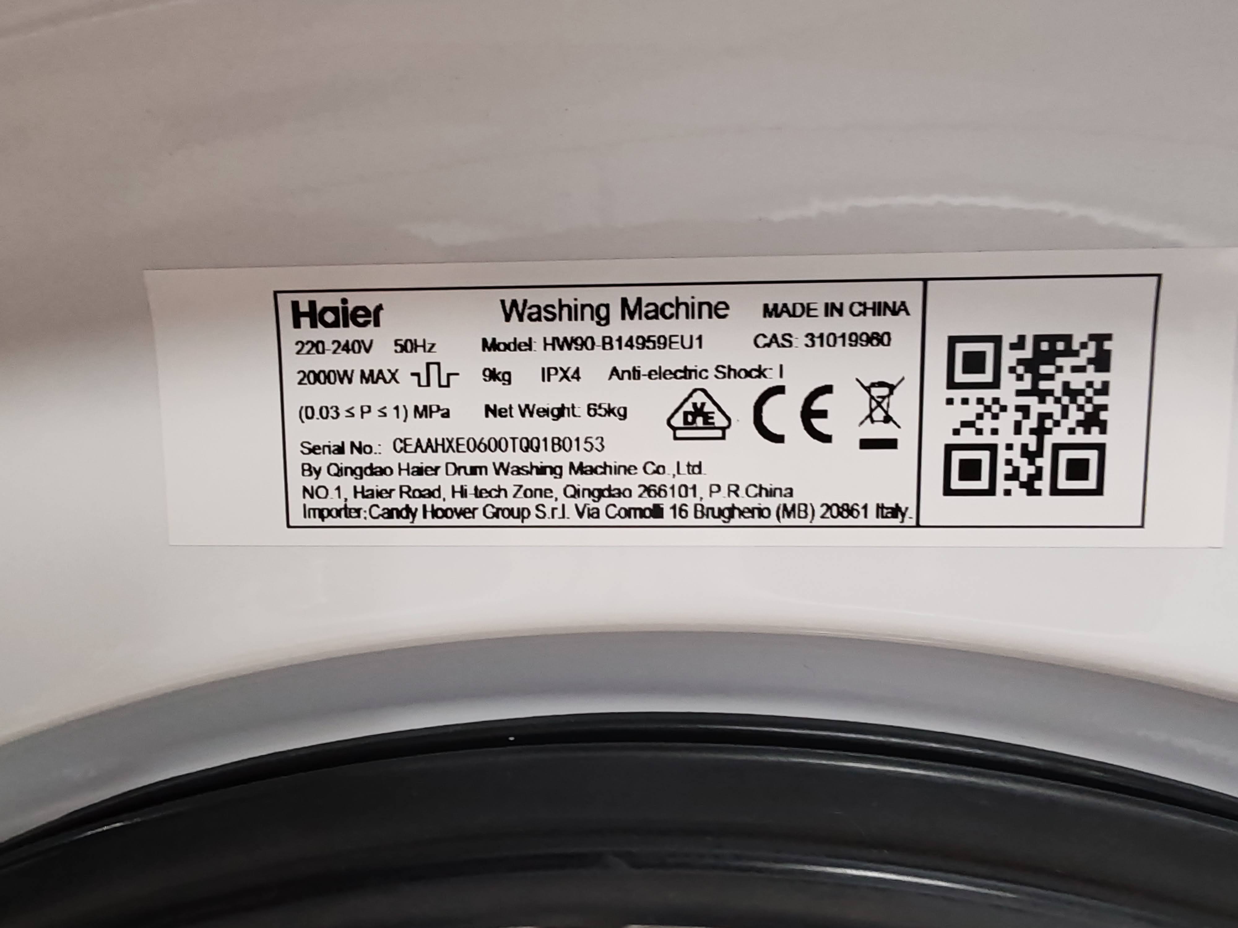 Veš mašina Haier HW90-B14959EU1 (2) , 9 kg