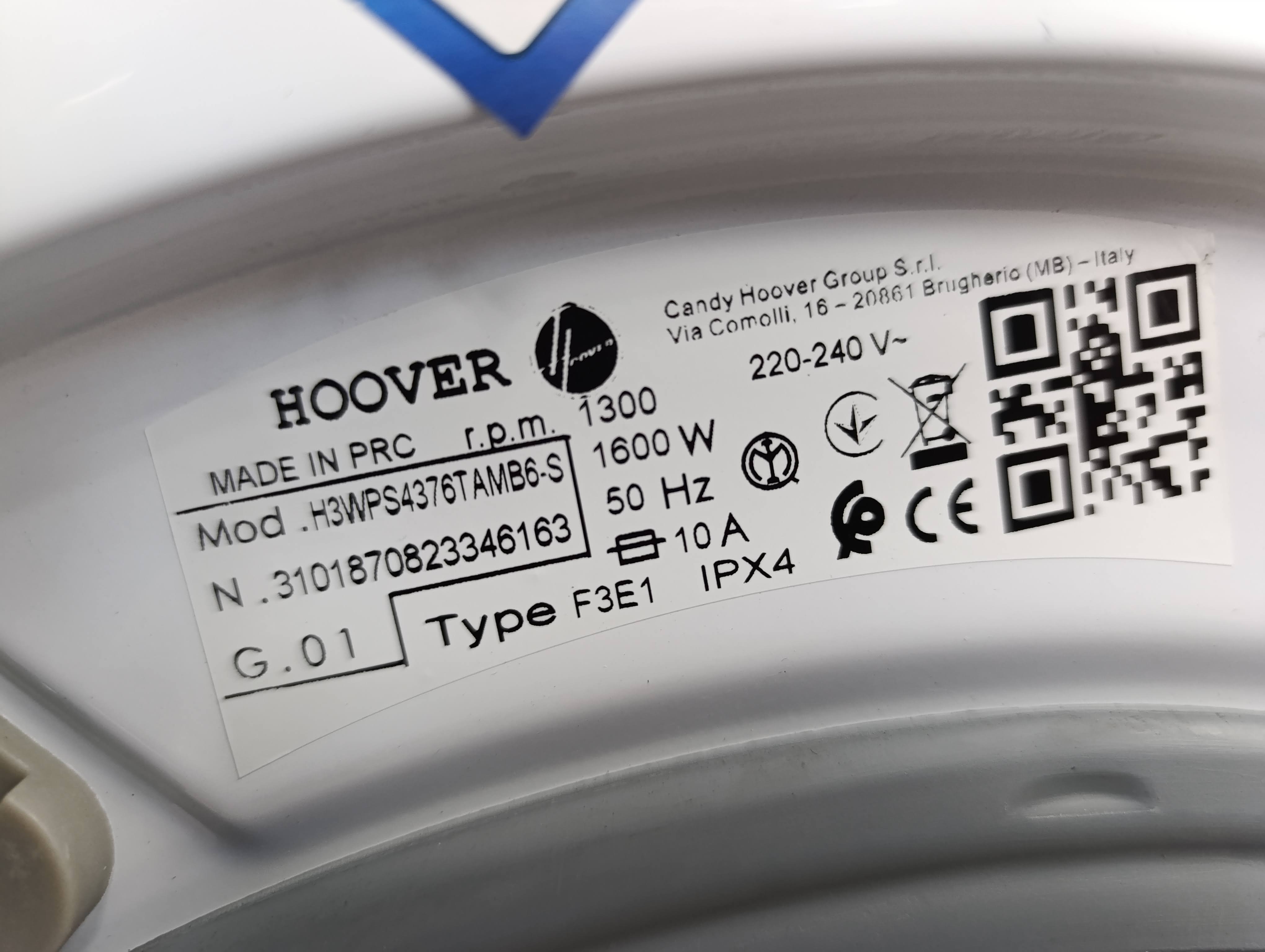 Veš mašina Hoover H3WPS4376TAMB6-S , 7 kg, slim