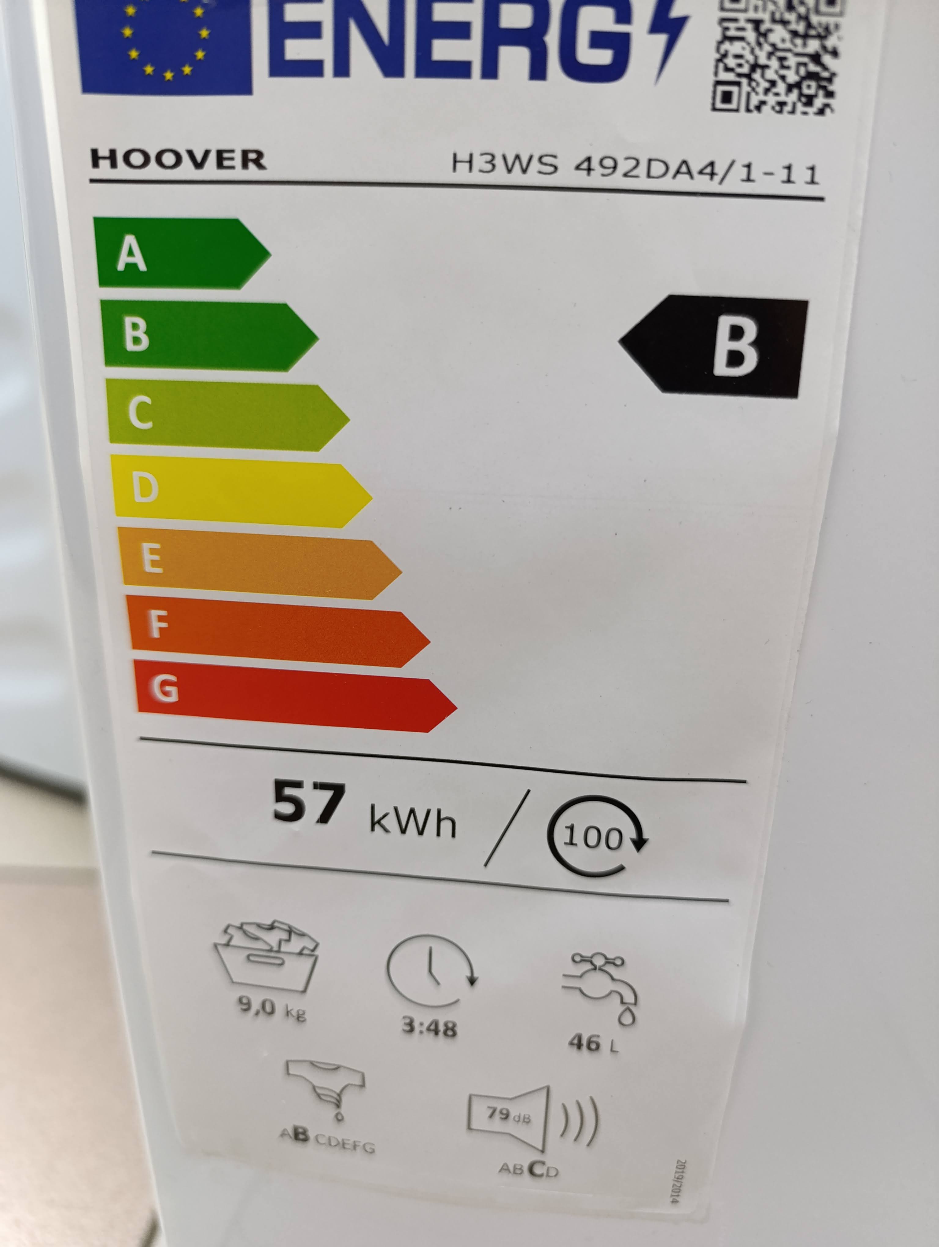 Veš mašina Hoover H3WS492DA4/1-11 , 9 kg.