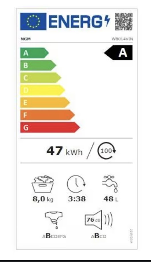 Veš mašina NGM W8014VIN , 8 kg.