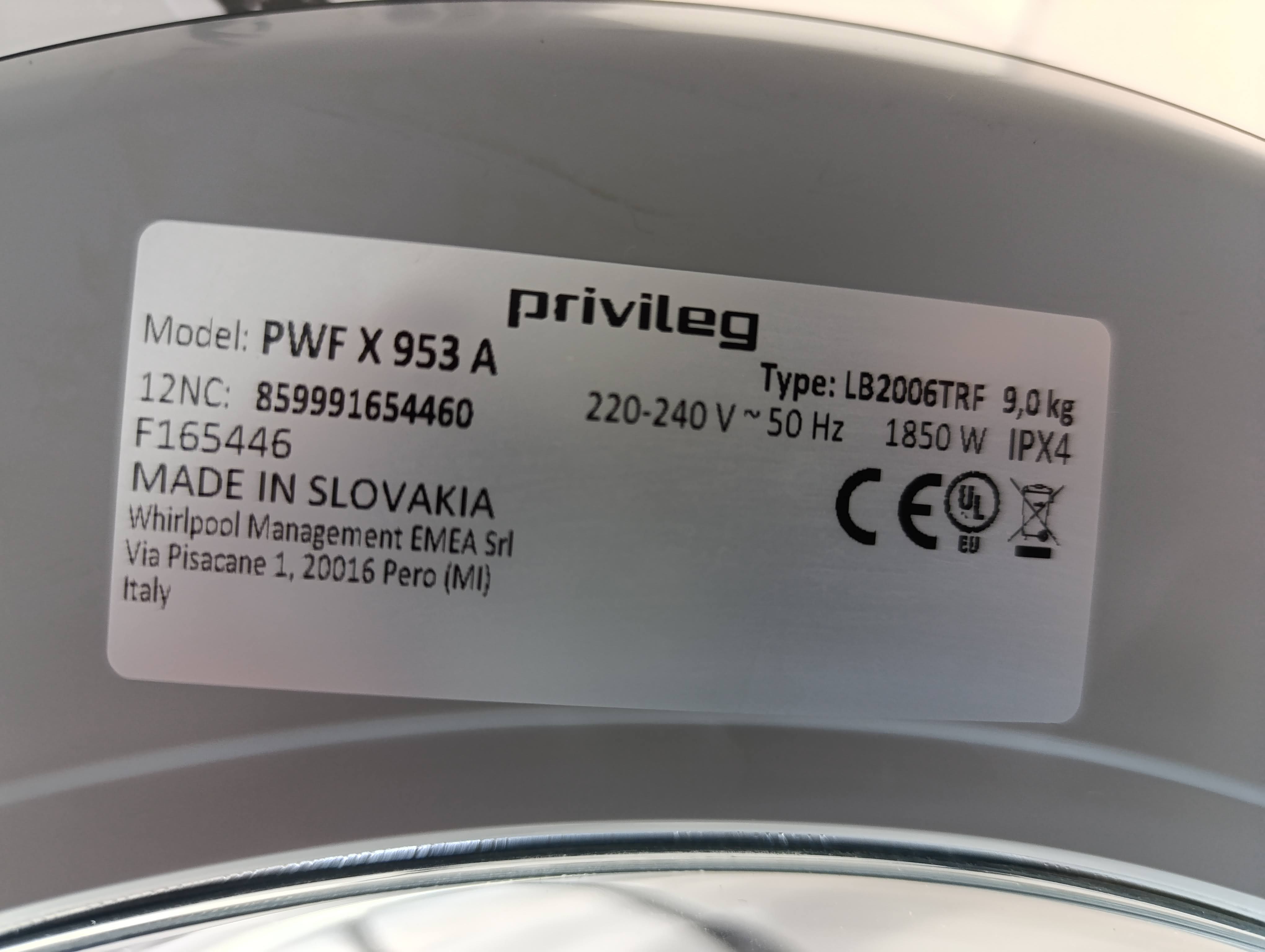 Veš mašina Privileg PWF X 953 A, 9kg